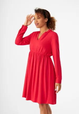Flounce Dress GBMARIANNA From LENZING™ ECOVERO™ - Strawberry Givn Berlin