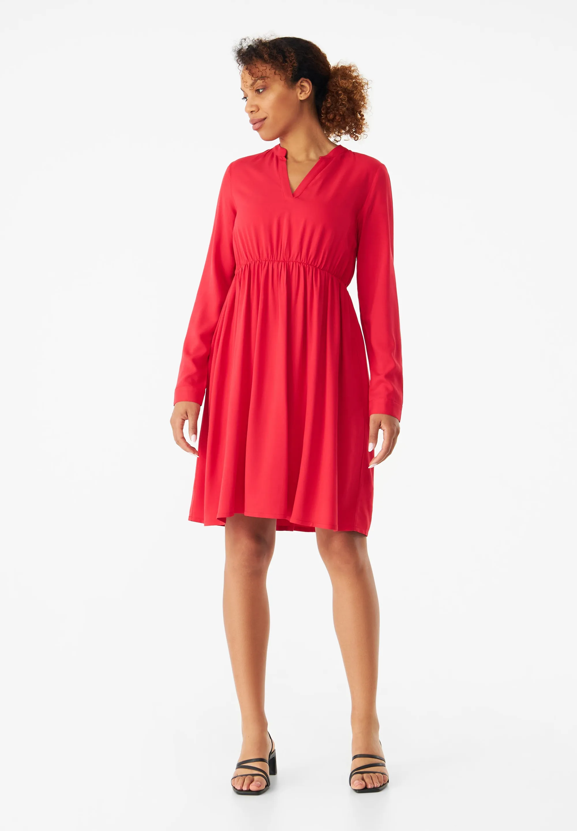Flounce Dress GBMARIANNA From LENZING™ ECOVERO™ - Strawberry Givn Berlin