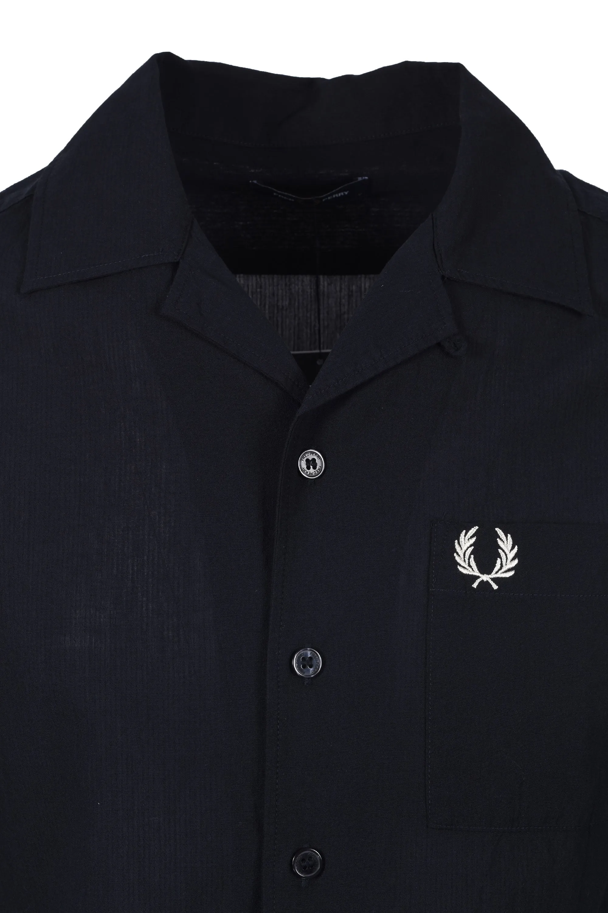 Fred Perry Revere Collar Shirt Navy