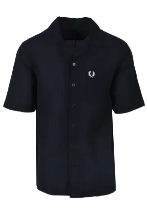 Fred Perry Revere Collar Shirt Navy