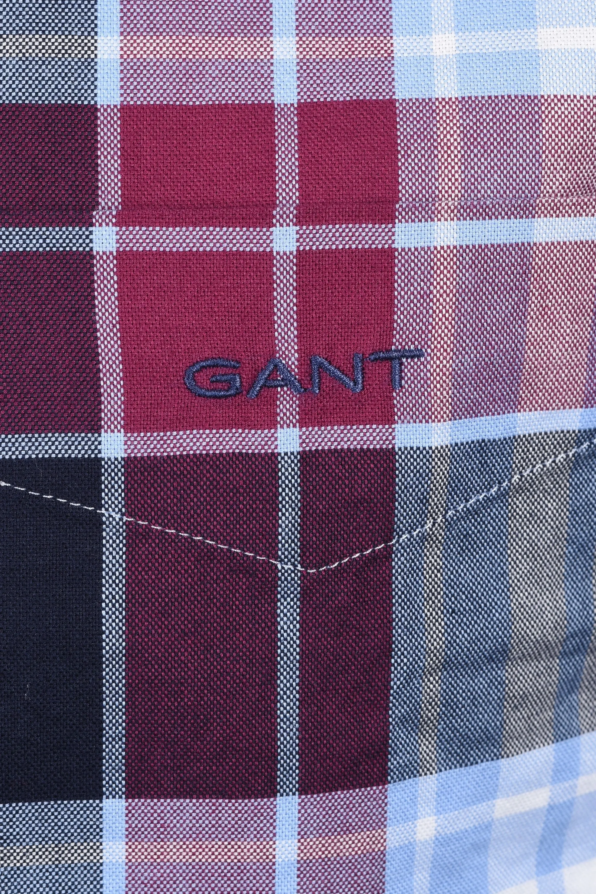 Gant Reg Archhive Oxford Check Long Sleeved Shirt Beautyberry Purple