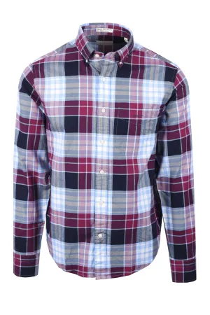Gant Reg Archhive Oxford Check Long Sleeved Shirt Beautyberry Purple