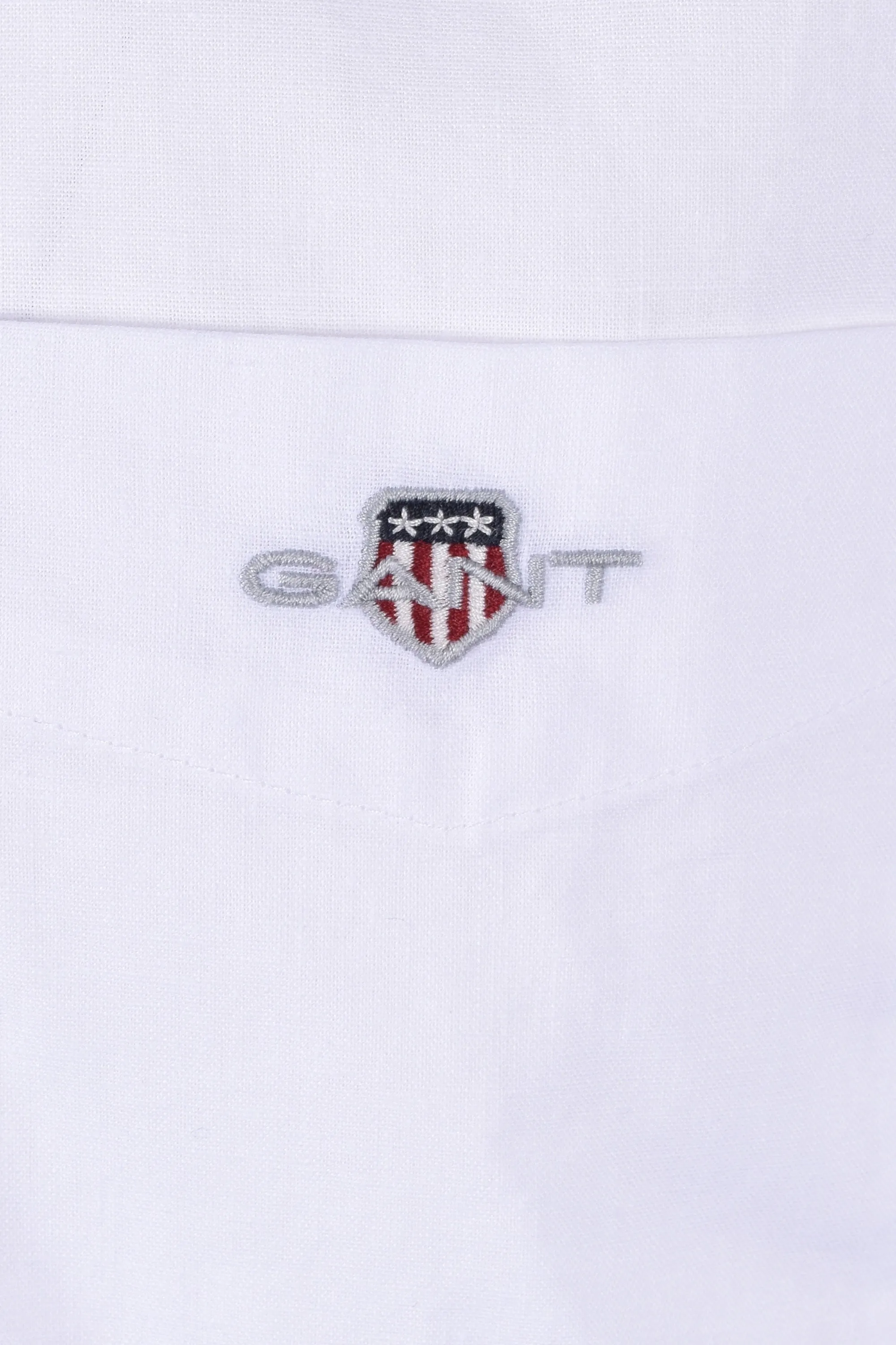 Gant Reg Cotton Linen Short Sleeve Shirt White