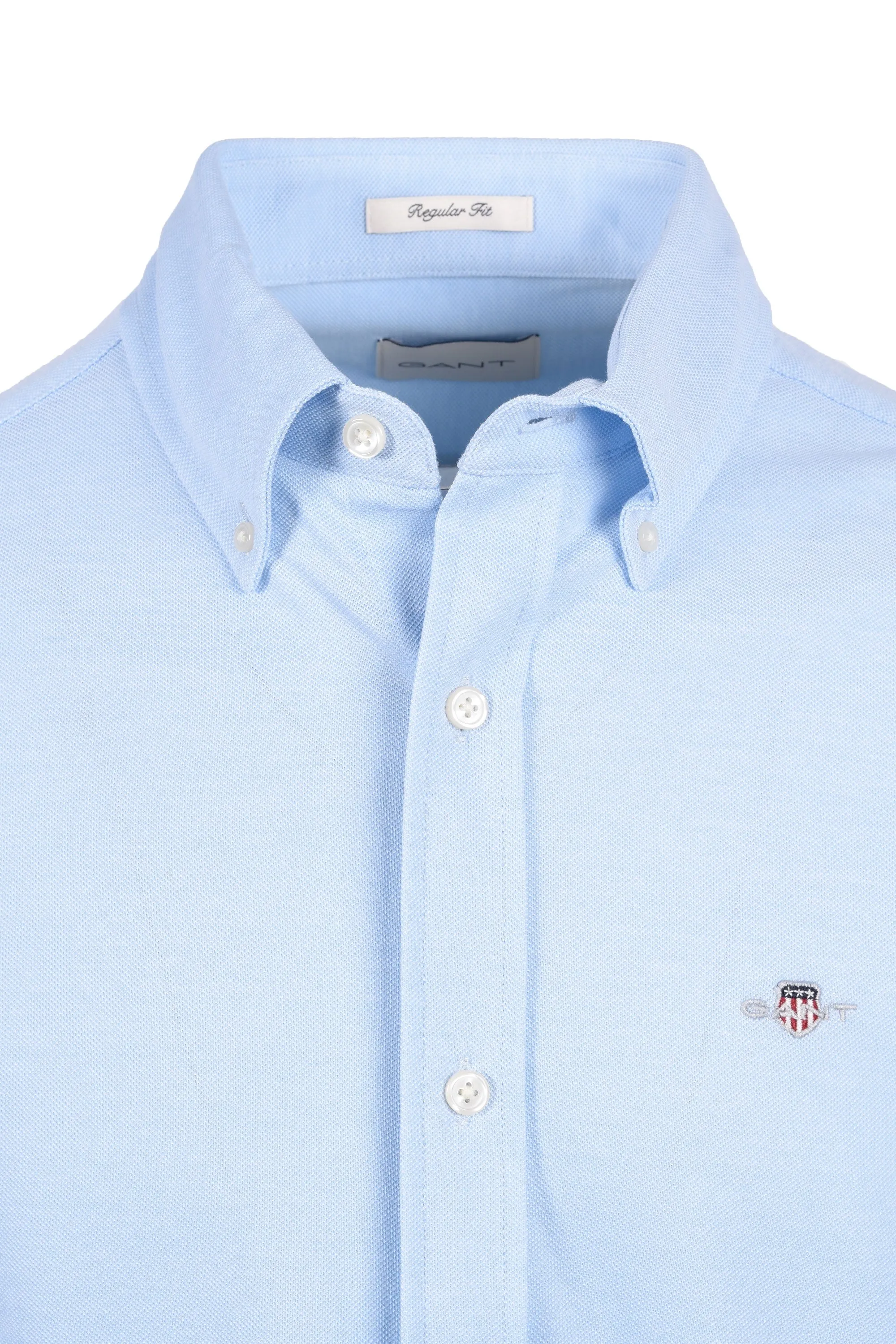 Gant Reg Jersey Pique Shirt Capri Blue