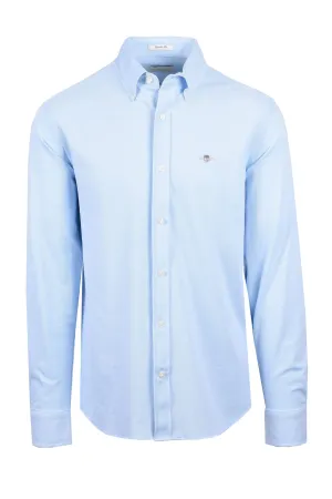 Gant Reg Jersey Pique Shirt Capri Blue
