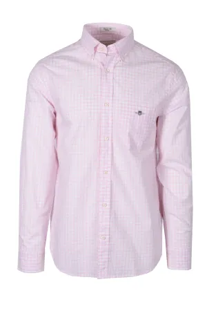 Gant Reg Poplin Gingham Shirt Light Pink