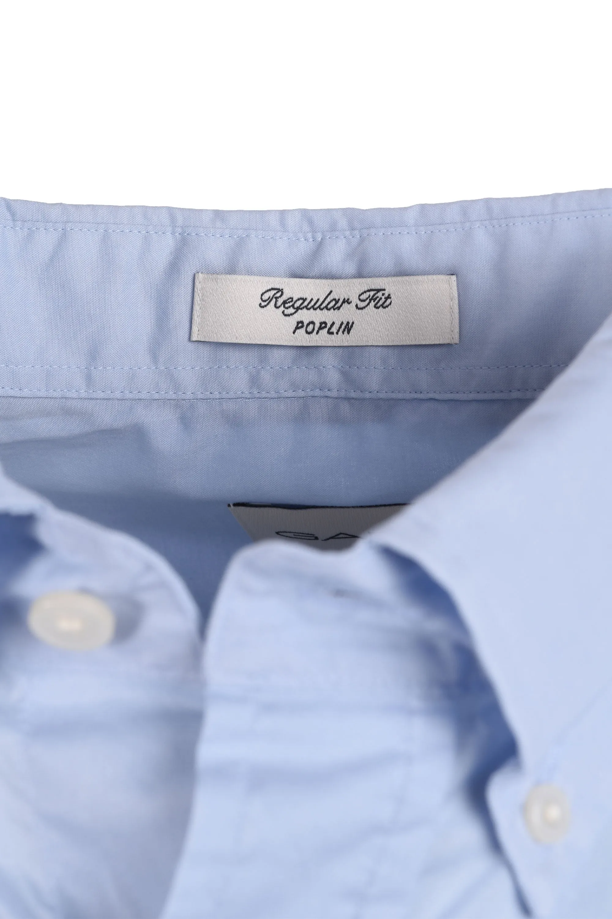 Gant Reg Poplin Short Sleeve Shirt Light Blue