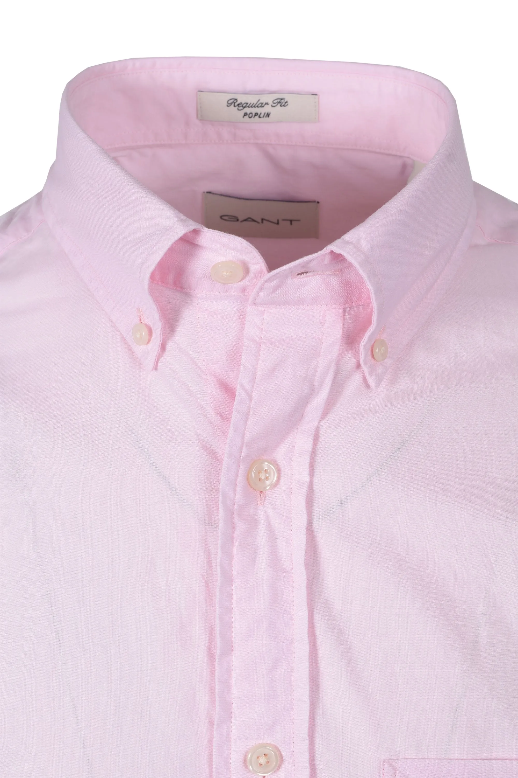 Gant Reg Poplin Short Sleeve Shirt Light Pink