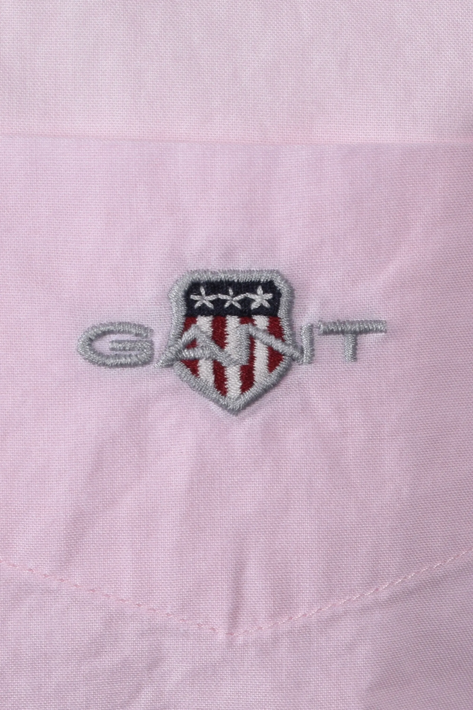Gant Reg Poplin Short Sleeve Shirt Light Pink