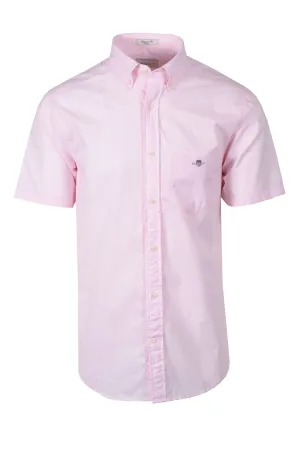 Gant Reg Poplin Short Sleeve Shirt Light Pink