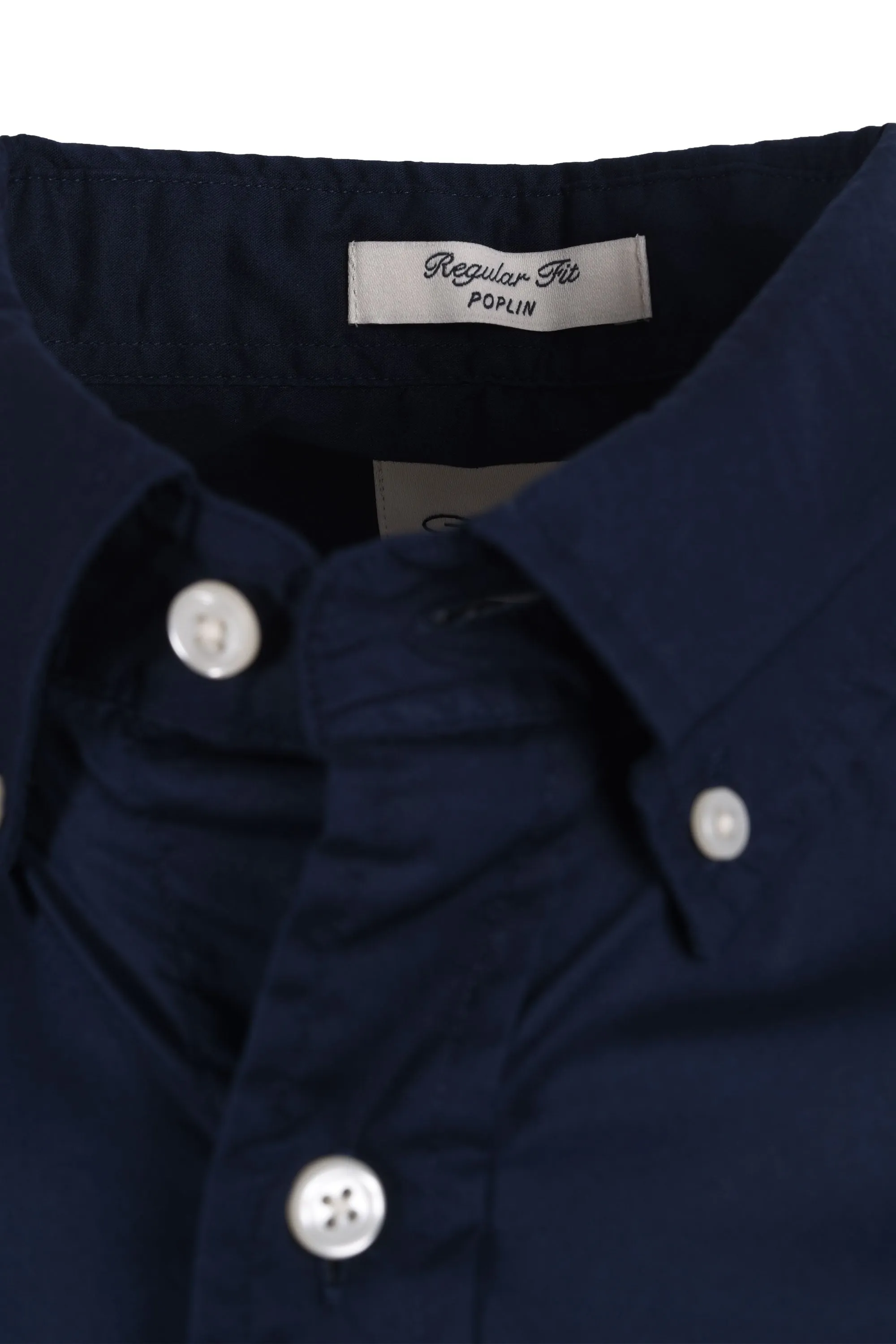 Gant Reg Poplin Short Sleeve Shirt Marine