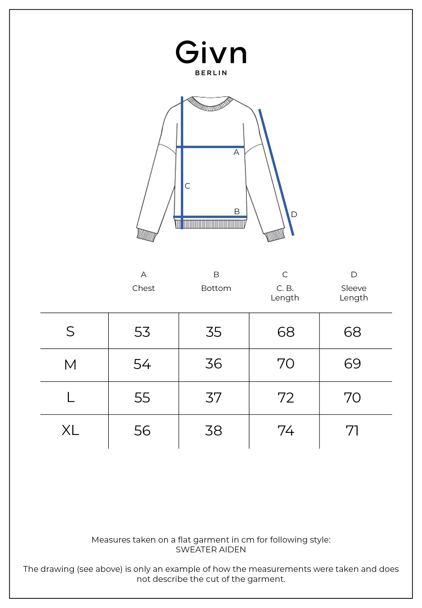 GBAIDEN Knitted Sweater Made From Organic Cotton - Midnight Blue (Melange) Givn Berlin