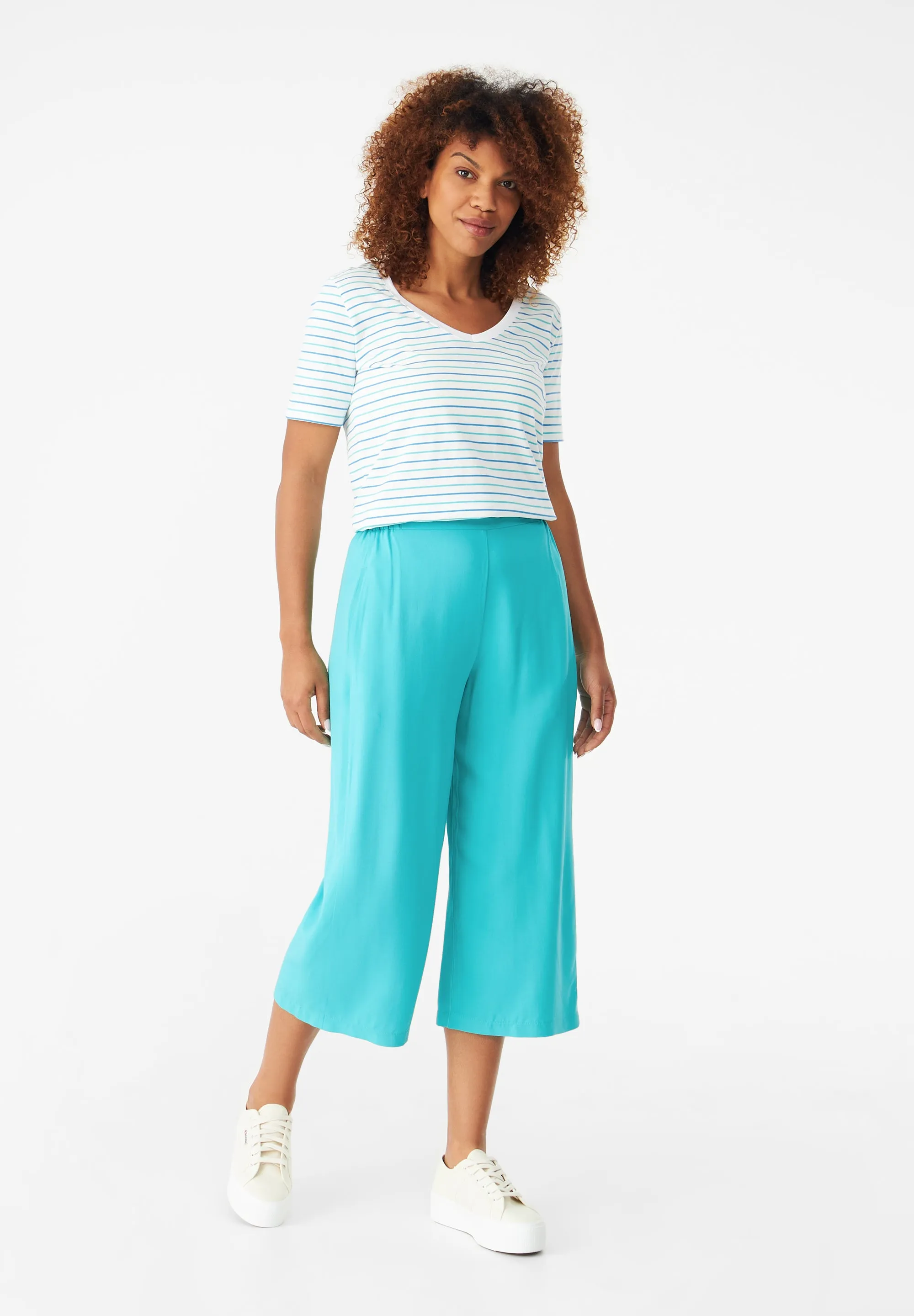GBANNA Culottes From LENZING™ ECOVERO™ - Amalfi Green Givn Berlin