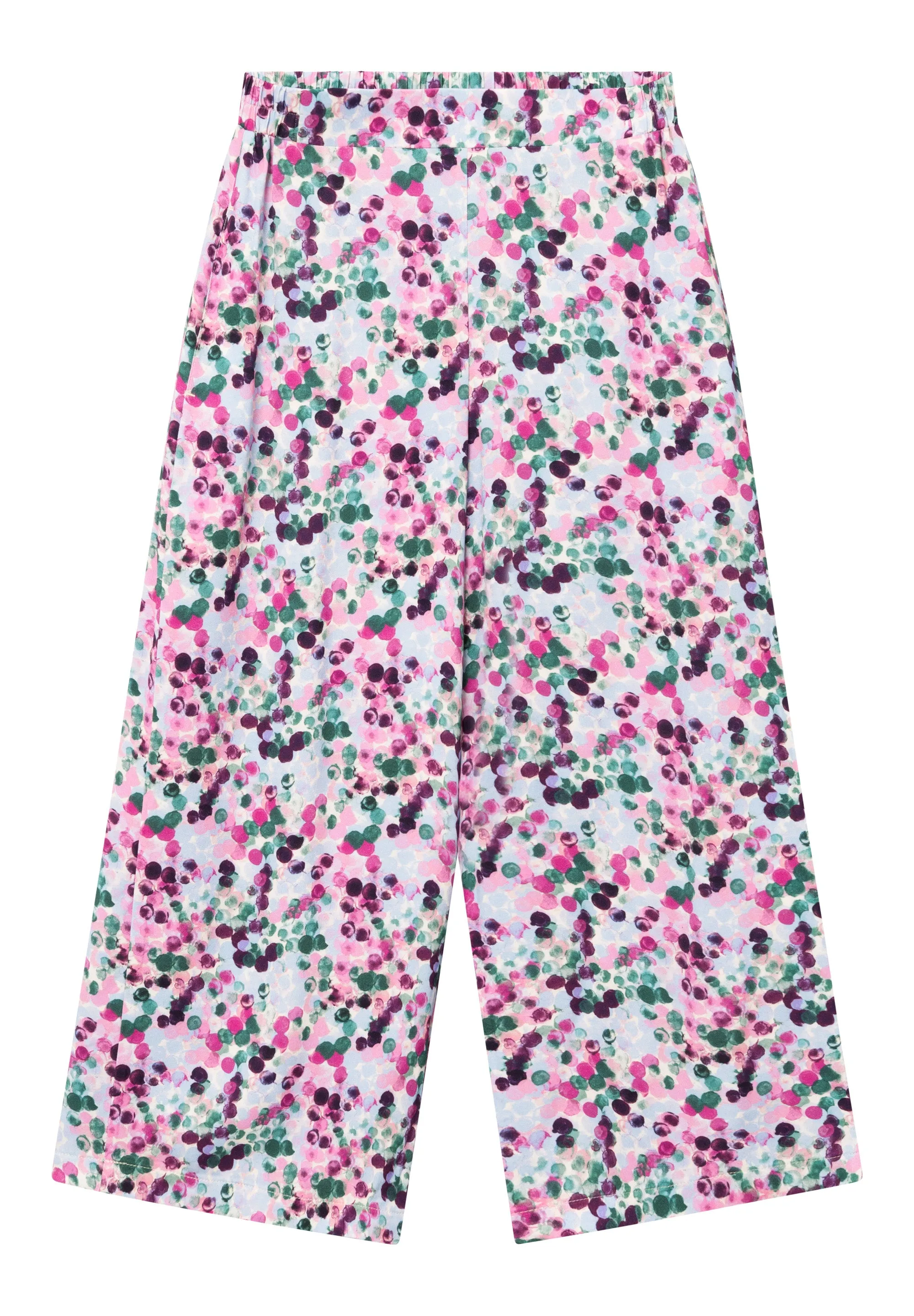 GBANNA Culottes From LENZING™ ECOVERO™ - Green / Violet (Bubbles) Givn Berlin