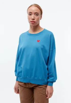 GBARIANA oversize sweater made of organic cotton with embroidery - Gentle Blue Givn Berlin