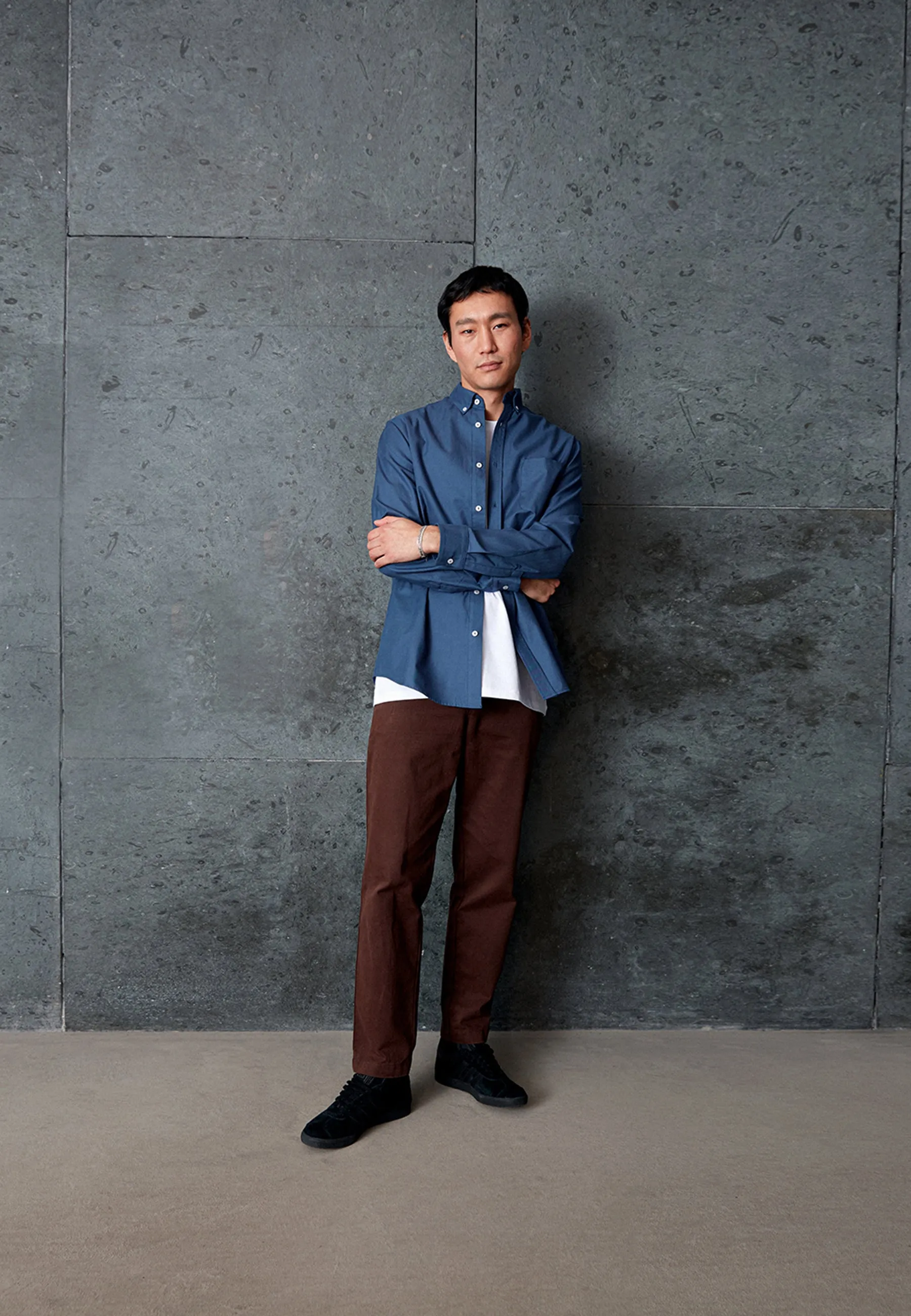 GBBENNET shirt made from organic cotton with breast pocket - Berlin Blue Givn Berlin