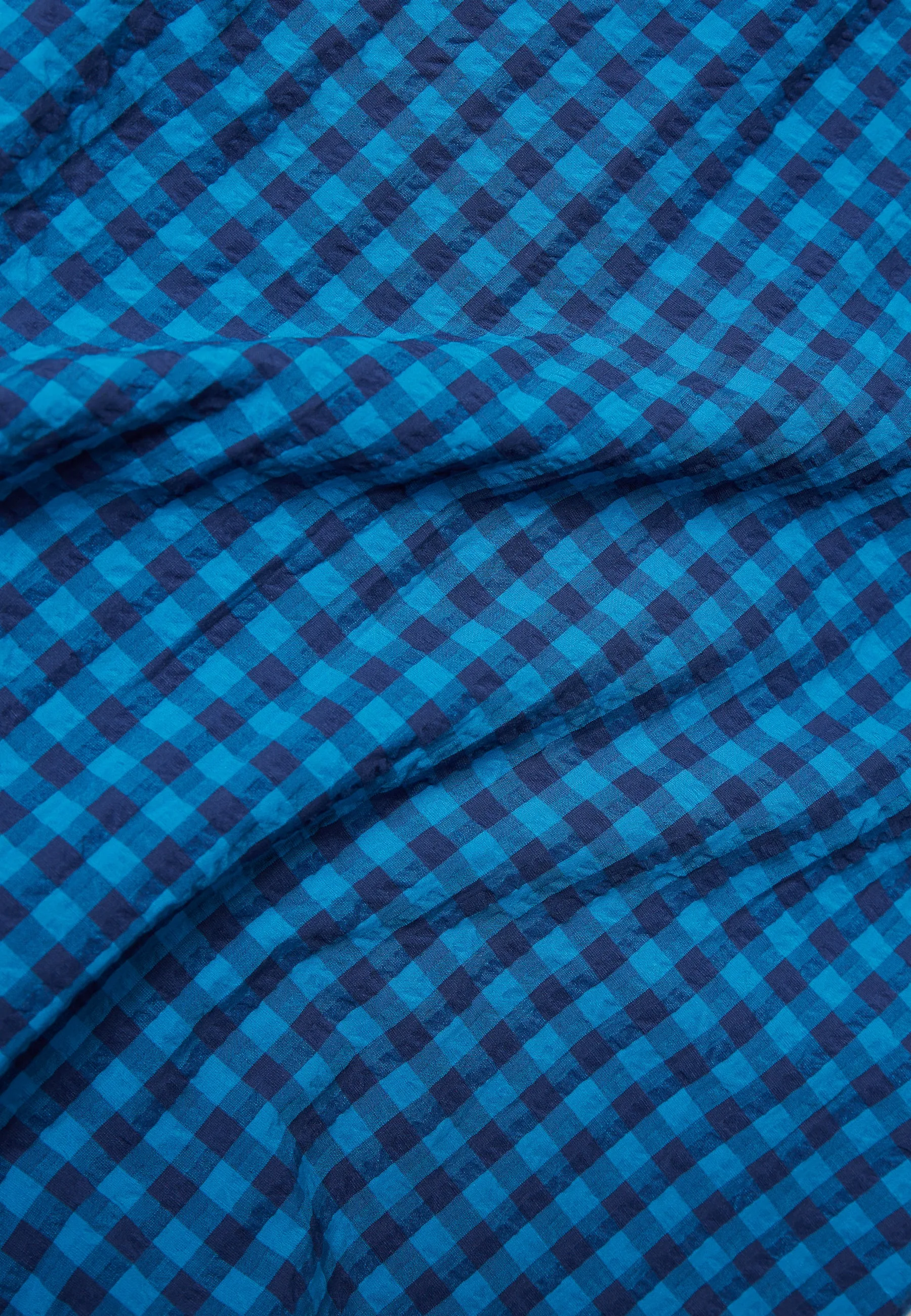 GBBRITNEY strap dress made of organic cotton seersucker - Gentle Blue / Nightshade Blue (Structure) Givn Berlin