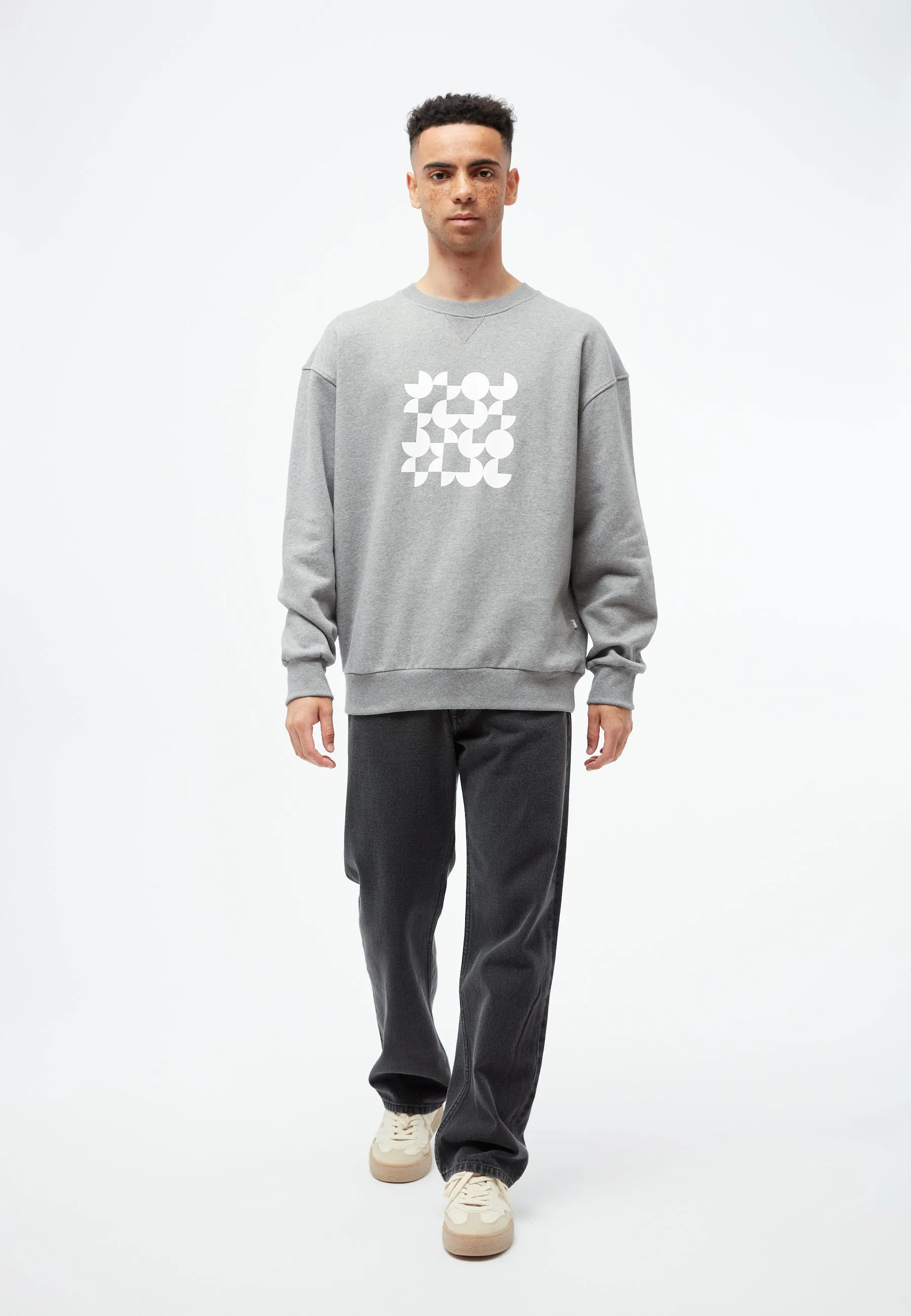 GBCemali (Circles Squares) - Grey Melange Givn Berlin