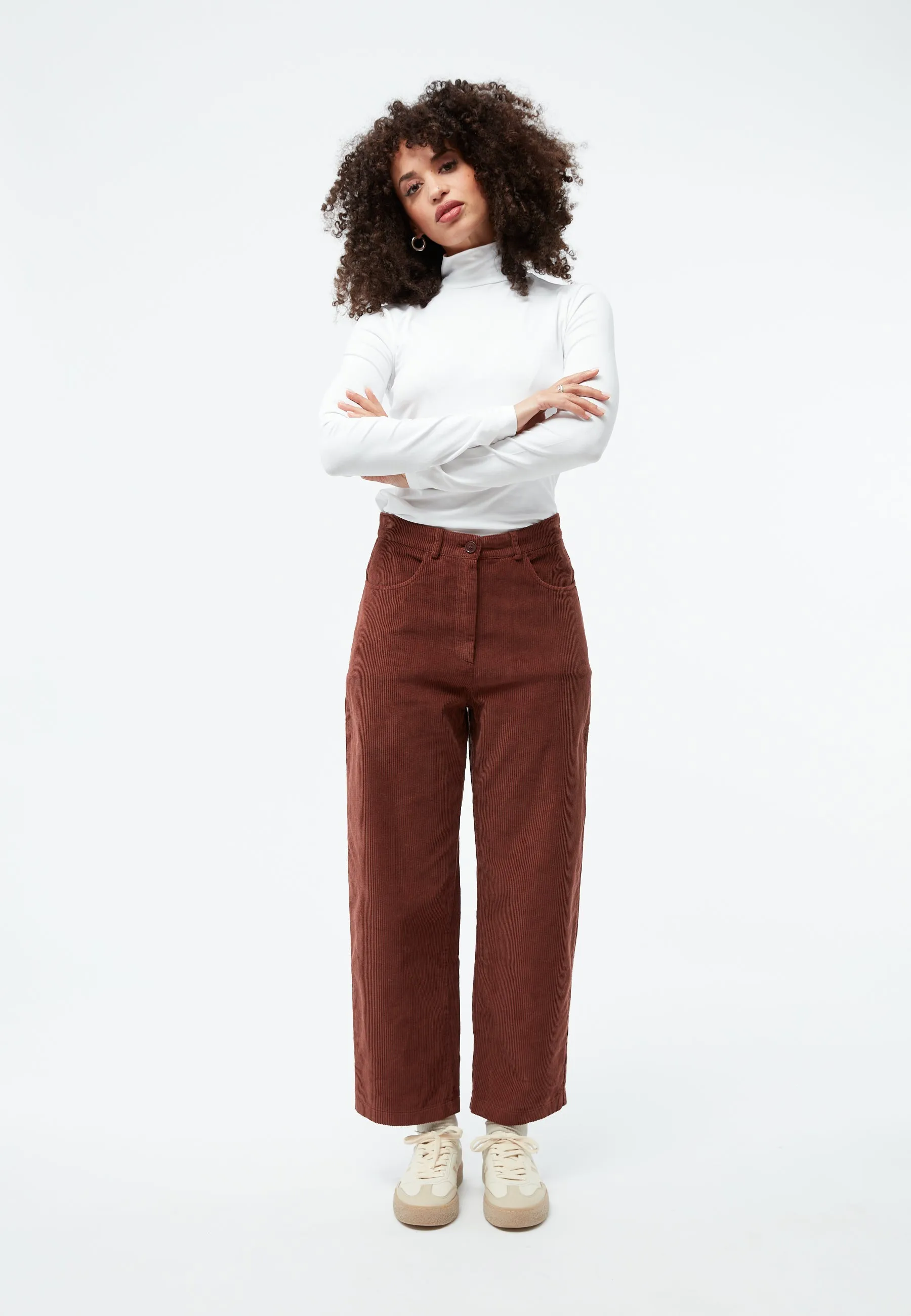 GBCLAIRE corduroy pants made from organic cotton - Intense Rust (corduroy) Givn Berlin