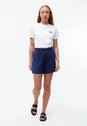 GBCLEMENTINE shorts made from organic cotton muslin - Nightshade Blue (muslin) Givn Berlin