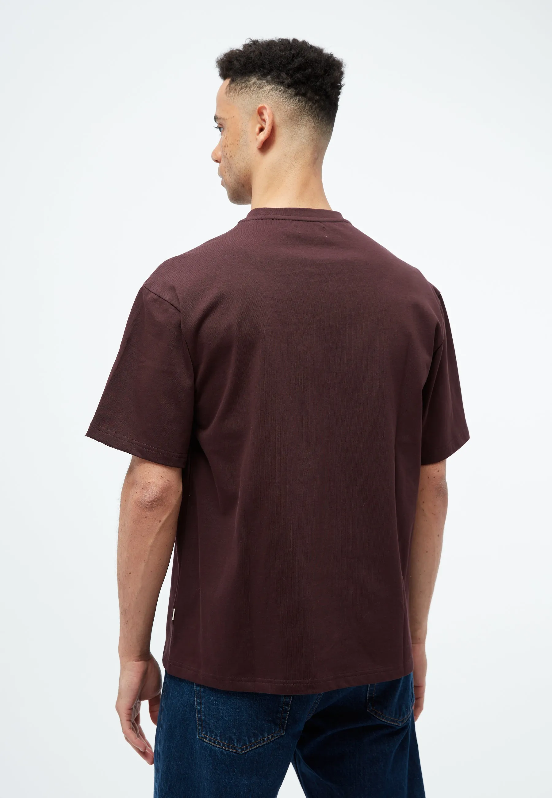 GBCLIFF Heavyweight T-shirt made from organic cotton - Midnight Plum Givn Berlin