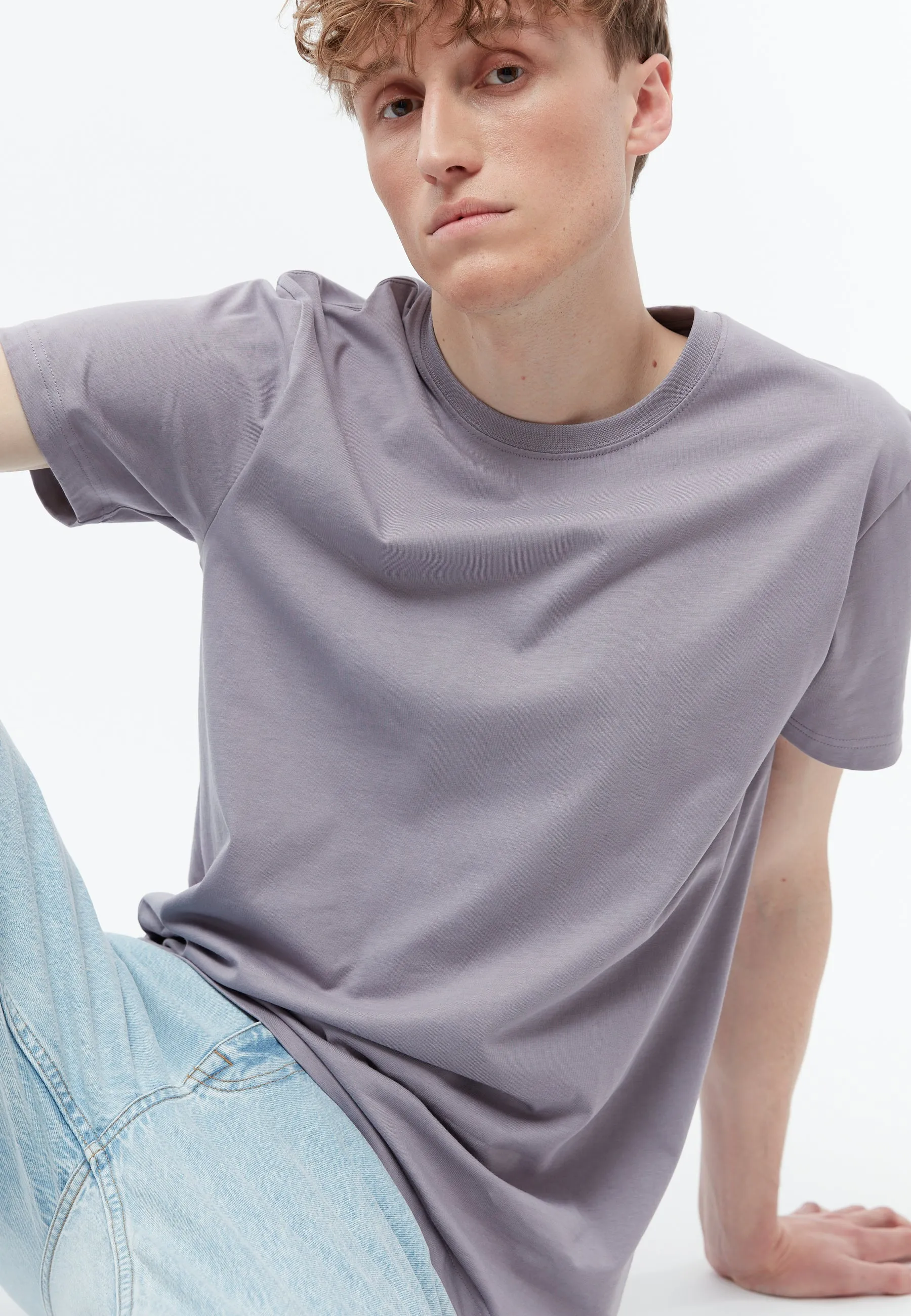 GBCOLBY regular T-shirt made from organic cotton - Lilac Grey Givn Berlin
