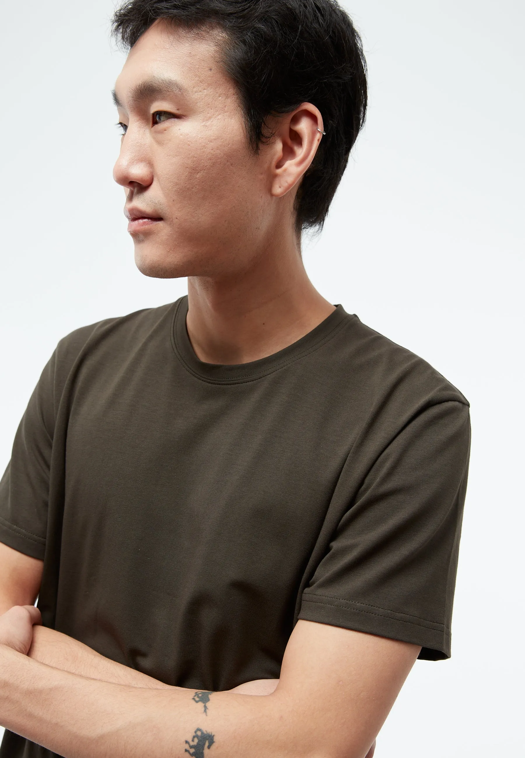 GBCOLBY T-shirt made from organic cotton - Dark Olive Givn Berlin