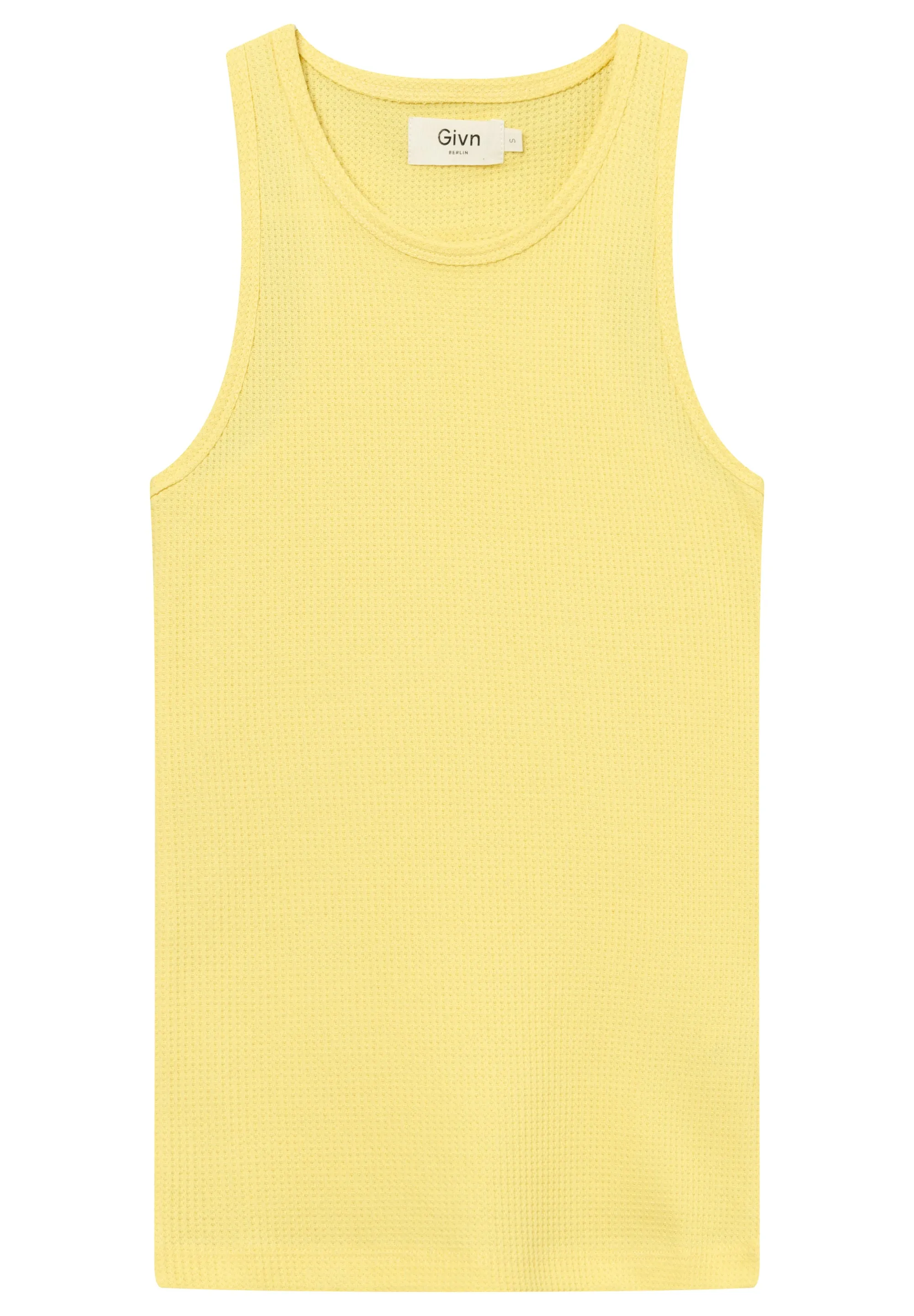 GBCOLLEEN Structured Top Made From Organic Cotton - Lemon (Waffle) Givn Berlin