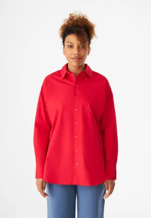 GBCOSIMA Loose Fit Blouse In Organic Cotton - Strawberry Givn Berlin