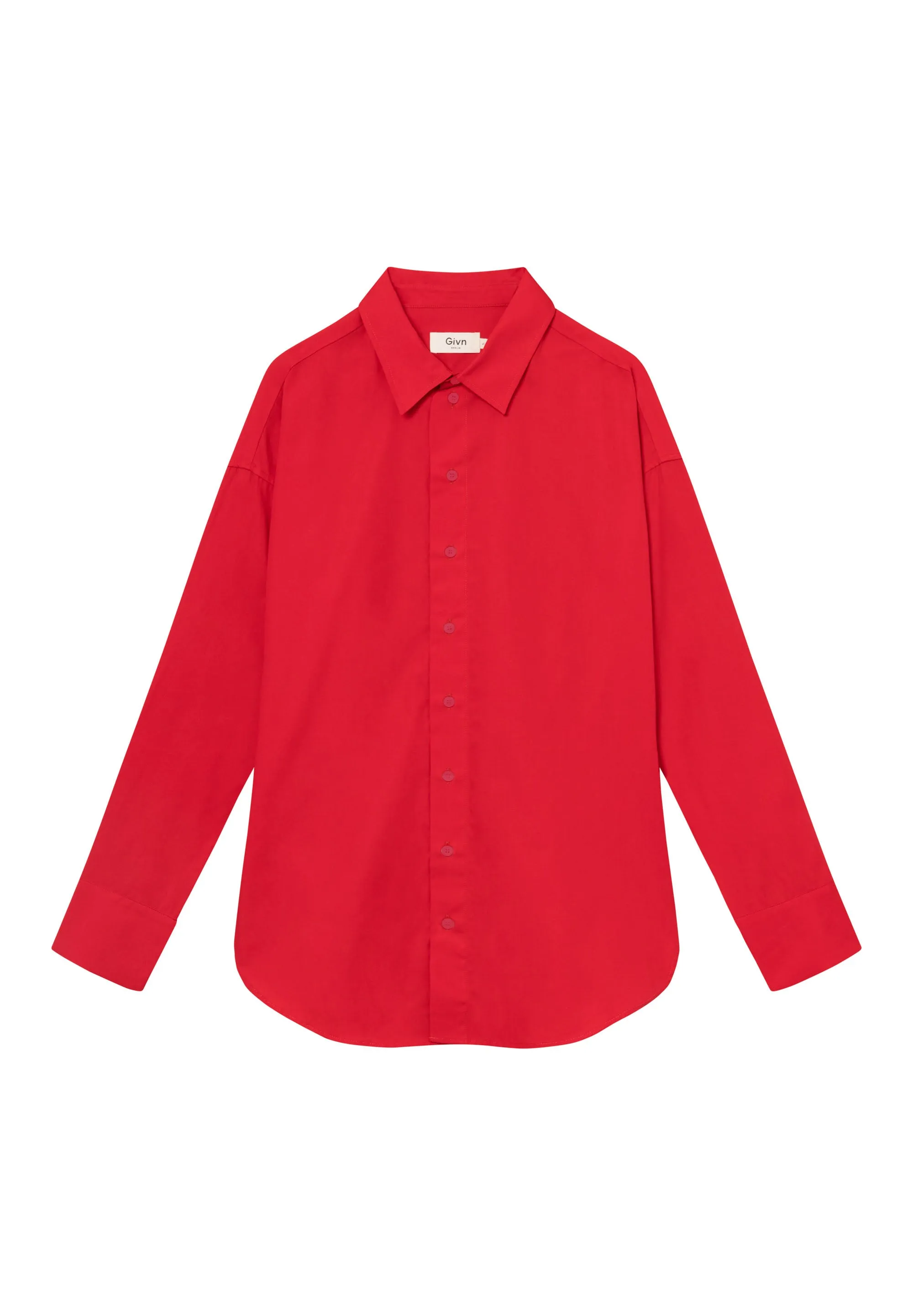 GBCOSIMA Loose Fit Blouse In Organic Cotton - Strawberry Givn Berlin