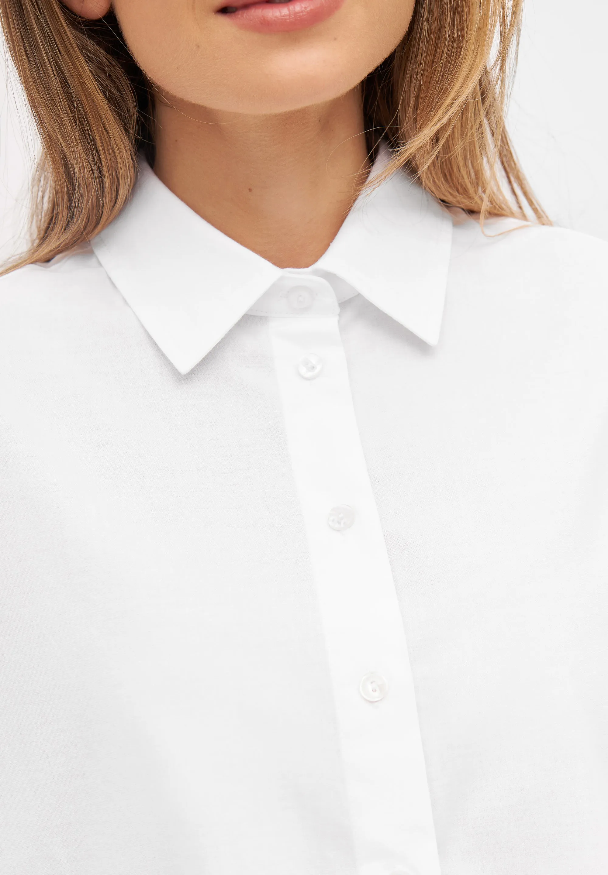 GBCOSIMA Loose Fit Blouse In Organic Cotton - White Givn Berlin