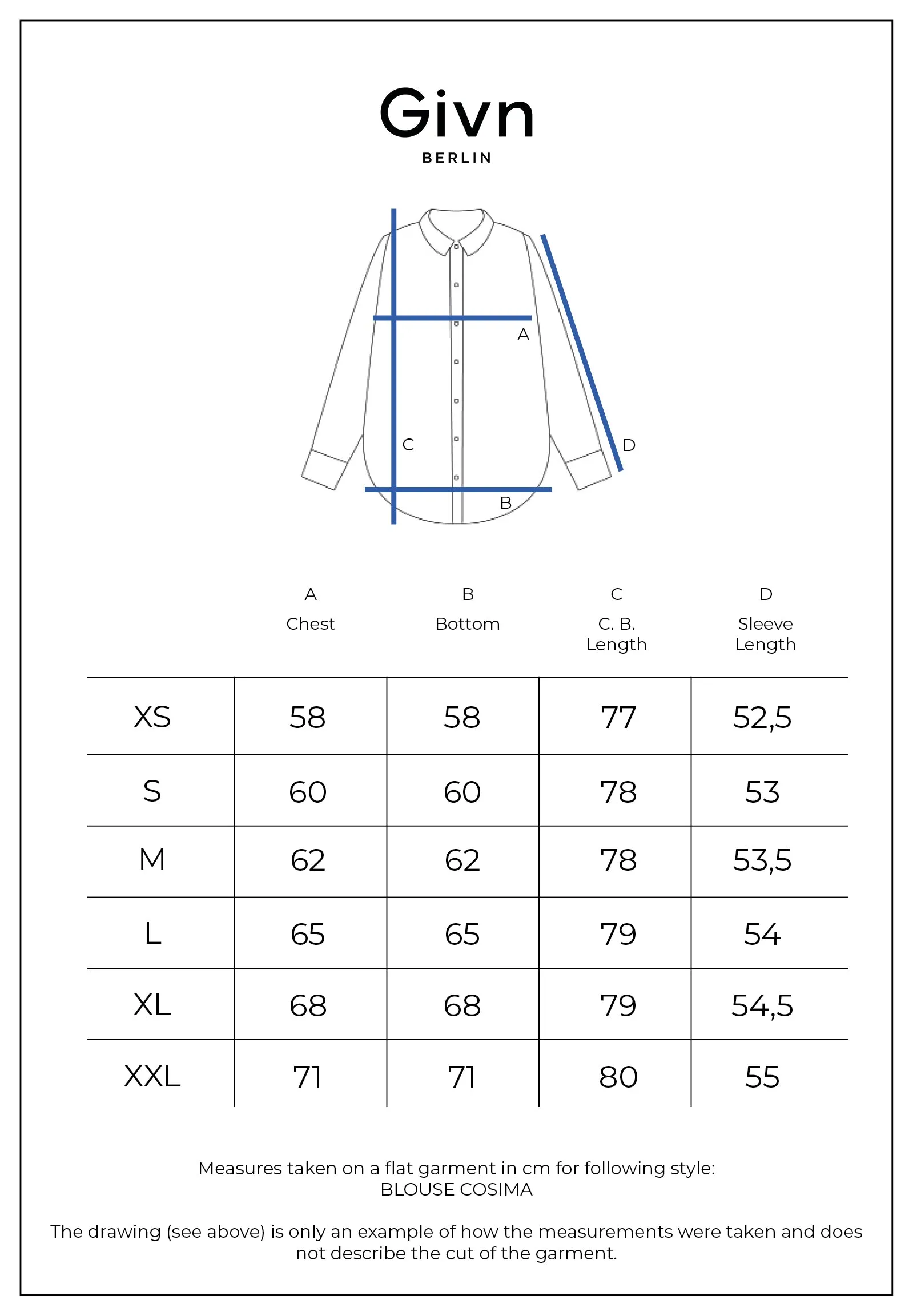 GBCOSIMA Loose Fit Blouse In Organic Cotton - White Givn Berlin