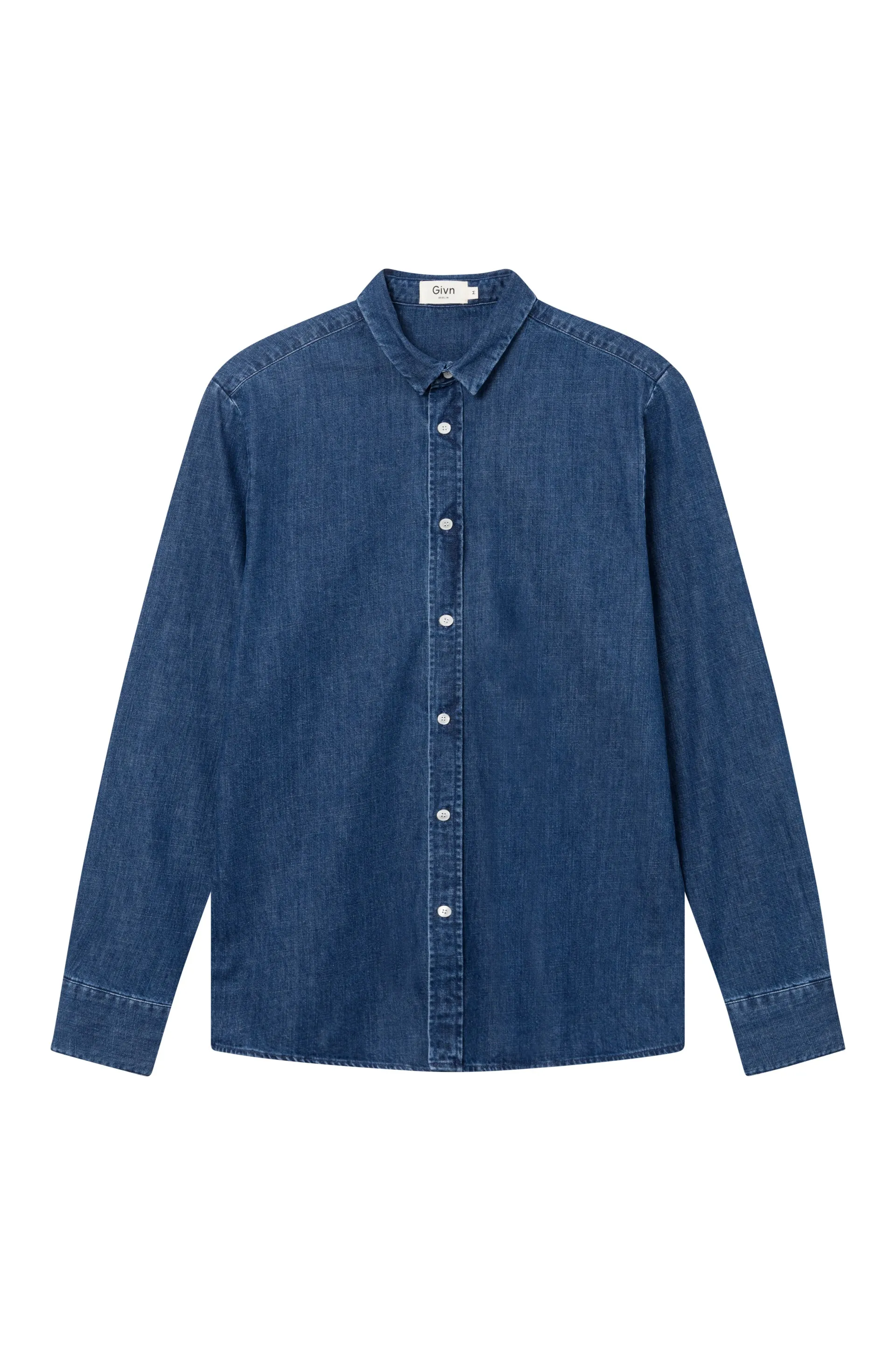 GBDEVIS Denim Shirt Made From Organic Cotton - Dark Blue (Denim) Givn Berlin