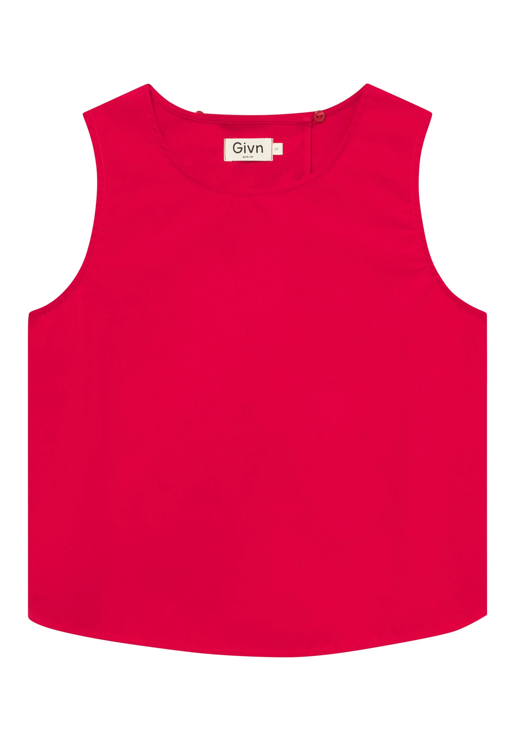 GBDOROTHY cotton top with back detail - Strawberry Givn Berlin