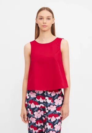 GBDOROTHY cotton top with back detail - Strawberry Givn Berlin