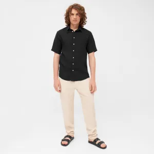 GBDYLAN regular linen short sleeve shirt - Black (Linen) Givn Berlin