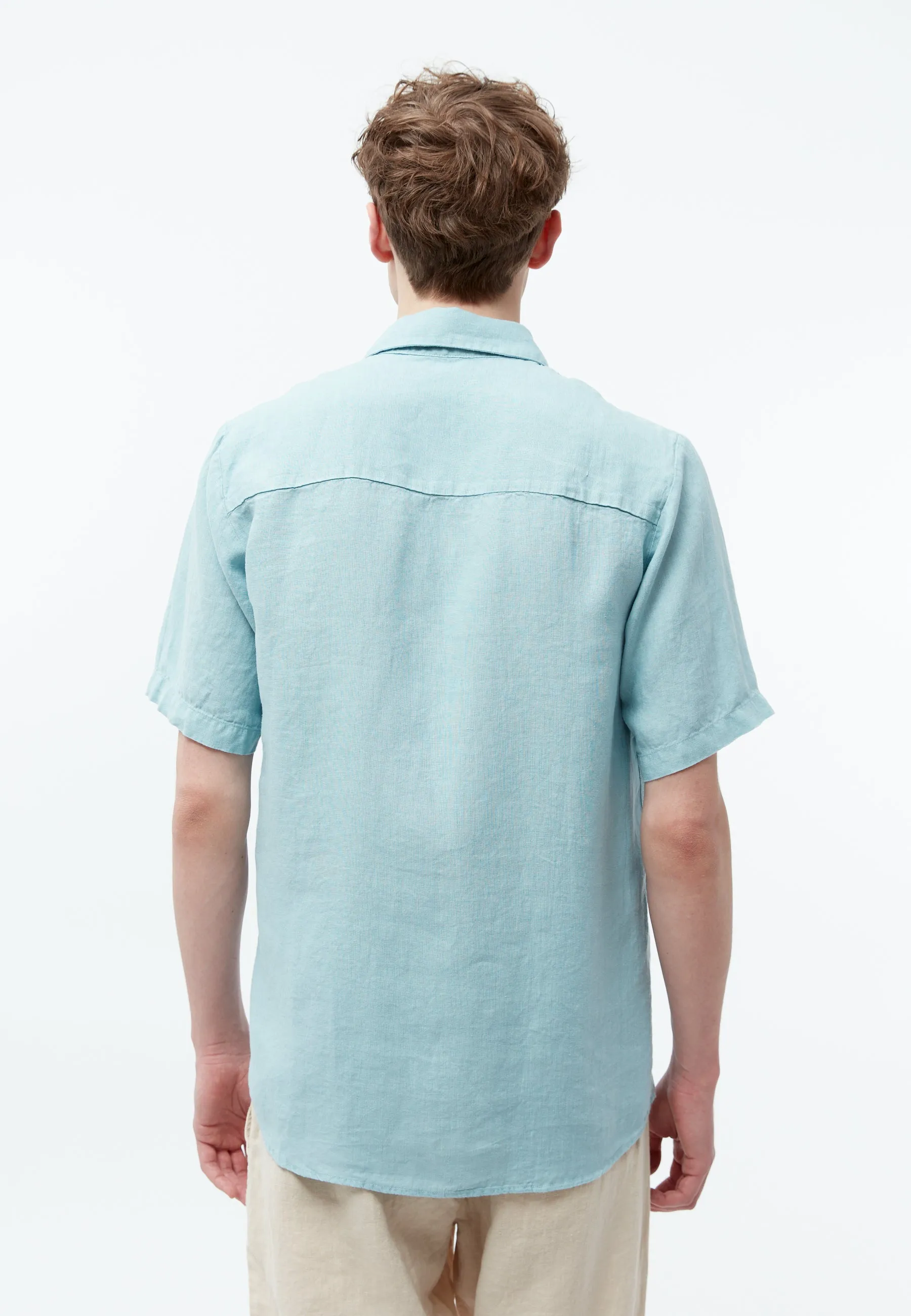 GBDYLAN regular linen short sleeve shirt - Irish Mint (Linen) Givn Berlin
