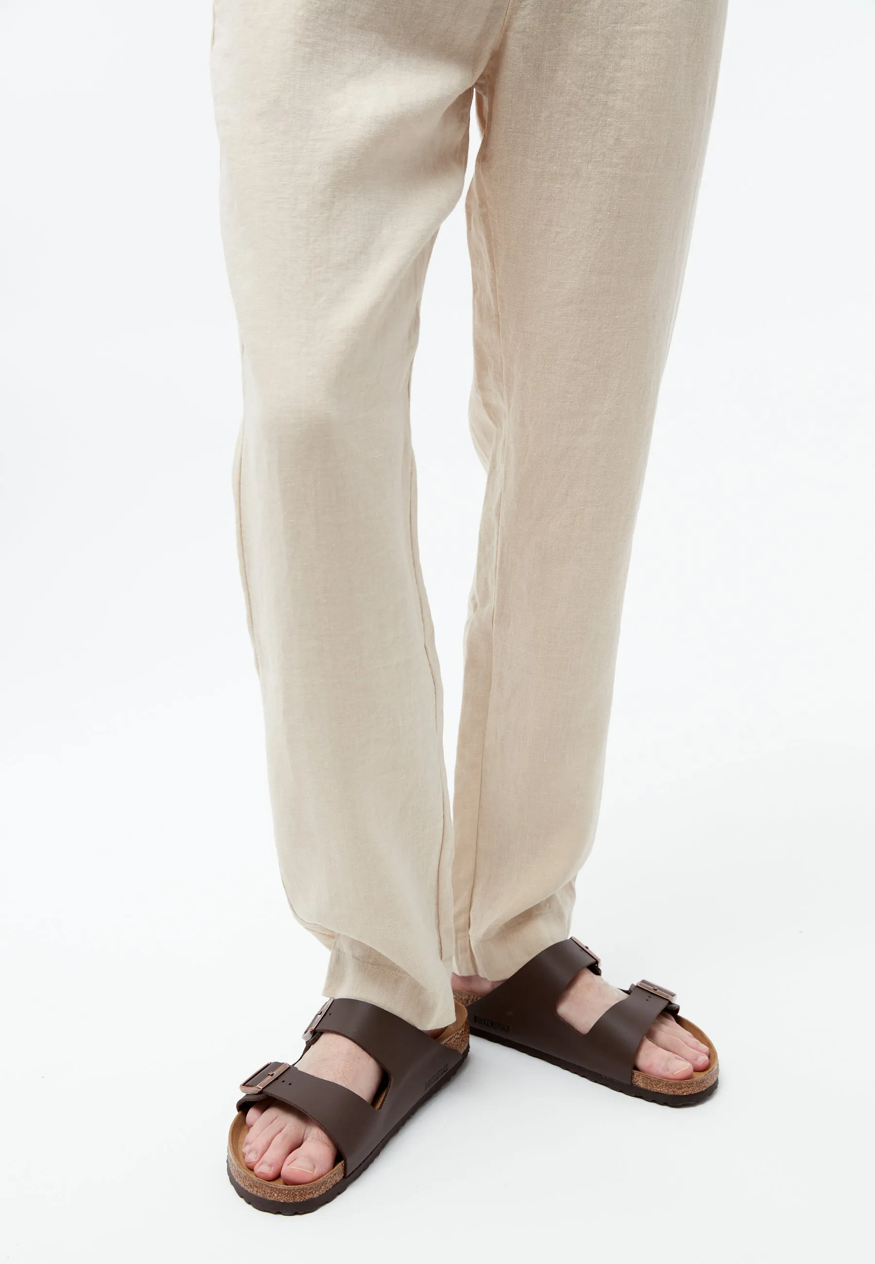 GBERIC Linen Chinos With Elastic Waistband - Beige (Linen) Givn Berlin