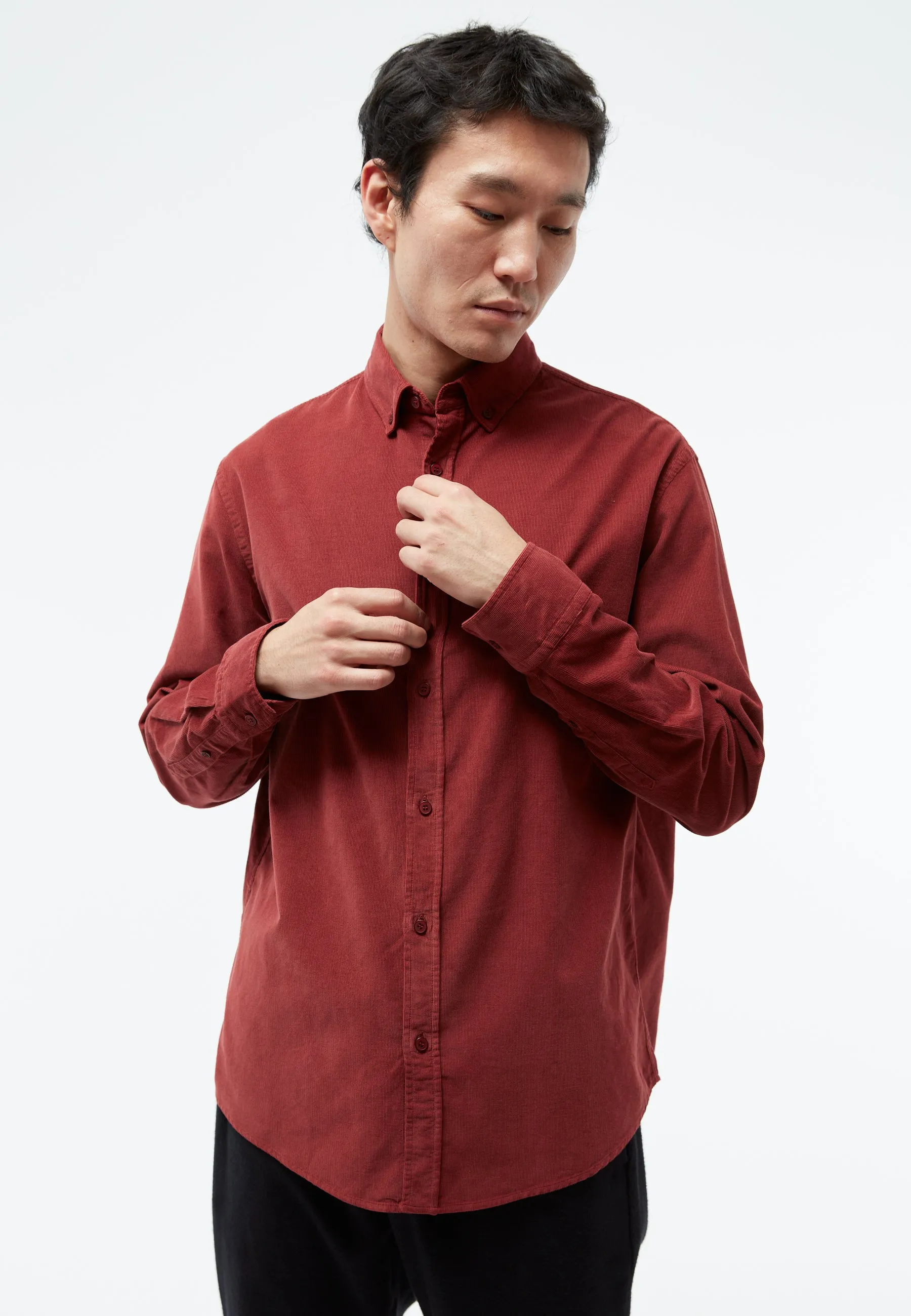 GBFABIO corduroy shirt made from organic cotton - cranberry (corduroy) Givn Berlin