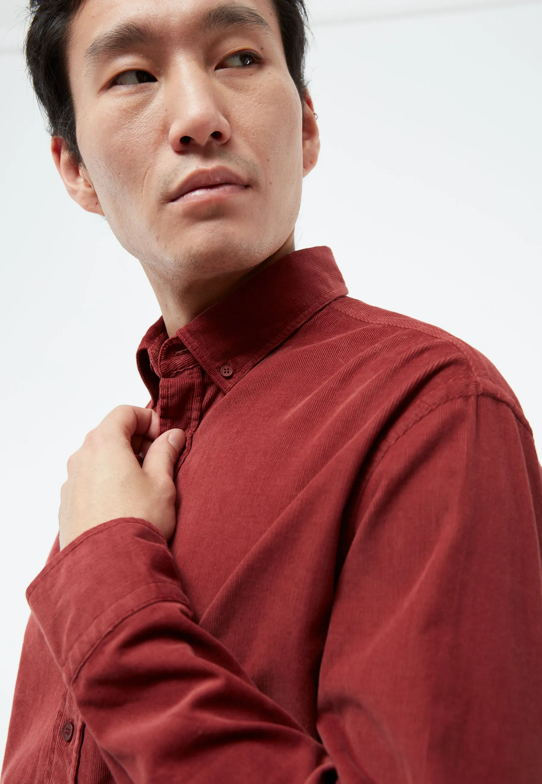 GBFABIO corduroy shirt made from organic cotton - cranberry (corduroy) Givn Berlin