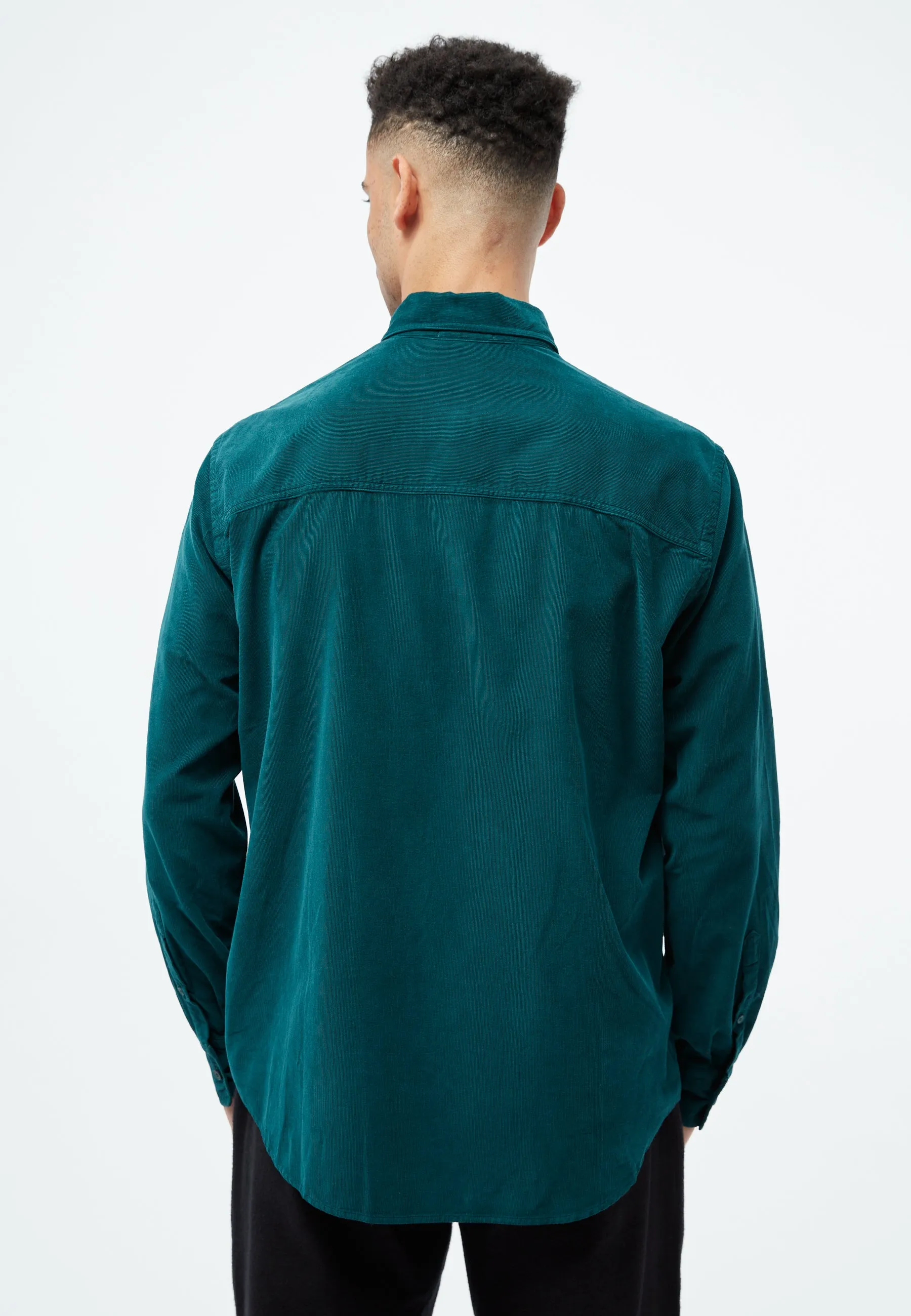GBFABIO corduroy shirt made from organic cotton - Dark Teal (corduroy) Givn Berlin