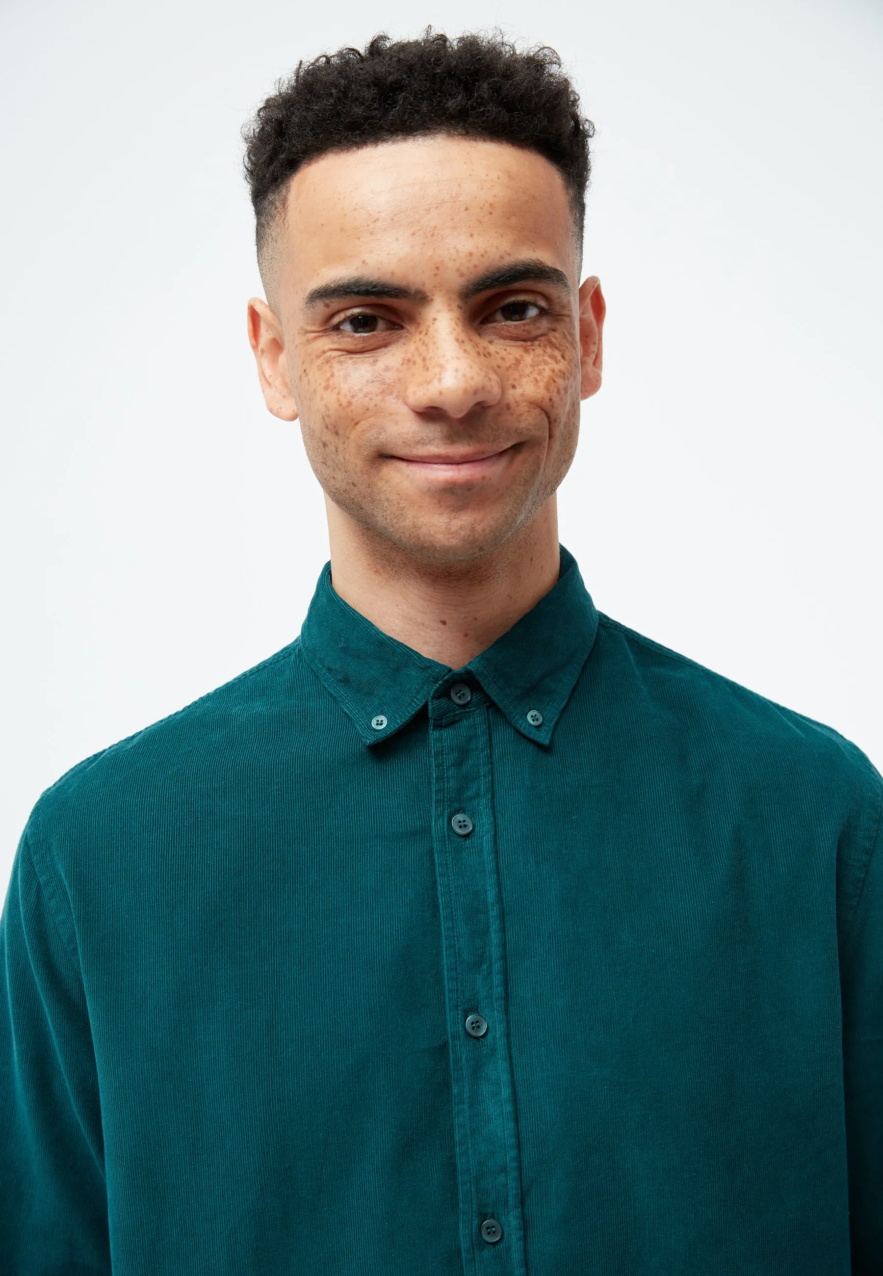 GBFABIO corduroy shirt made from organic cotton - Dark Teal (corduroy) Givn Berlin