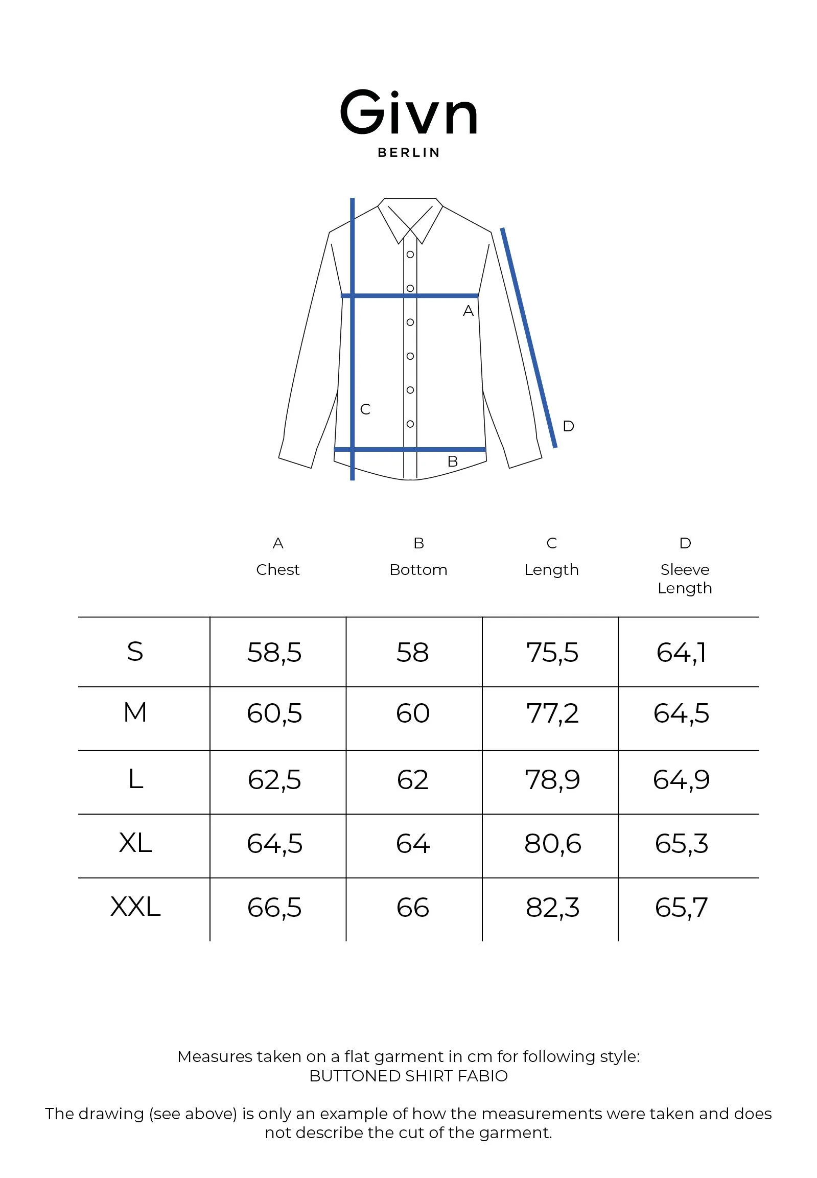 GBFABIO corduroy shirt made from organic cotton - Midnight Blue (corduroy) Givn Berlin