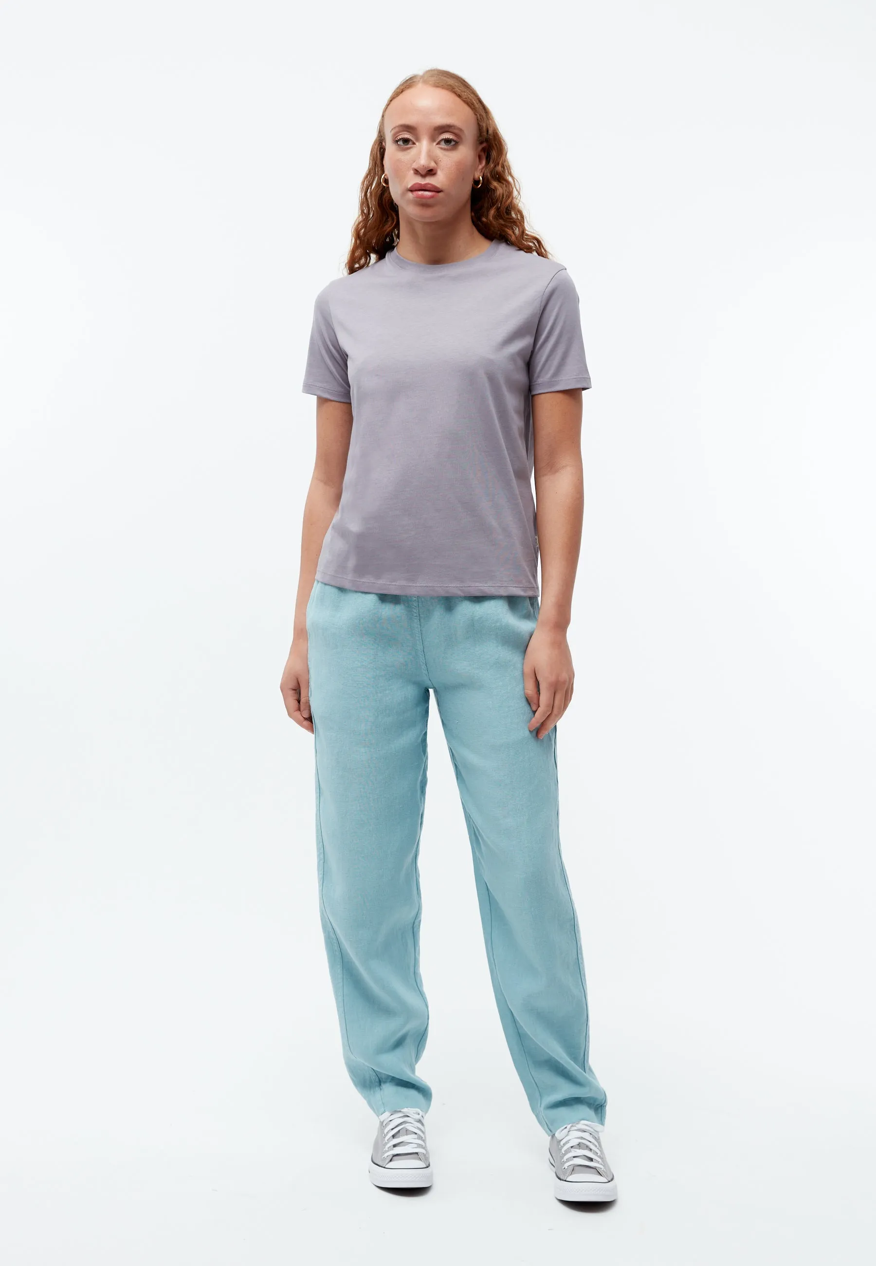 GBFINE T-shirt made from organic cotton - Lilac Grey Givn Berlin