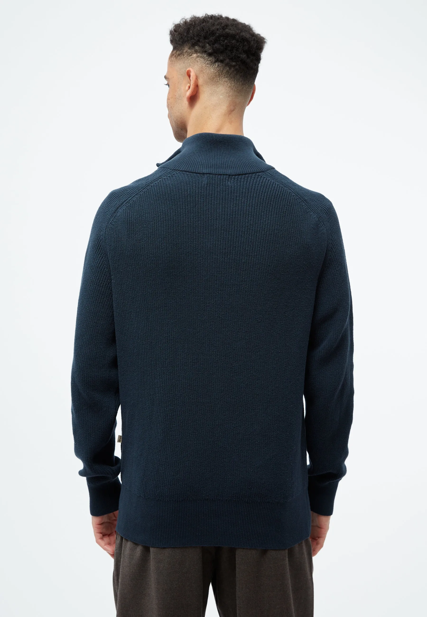 GBFINNEGAN relaxed fit troyer made from organic cotton - Midnight Blue Givn Berlin