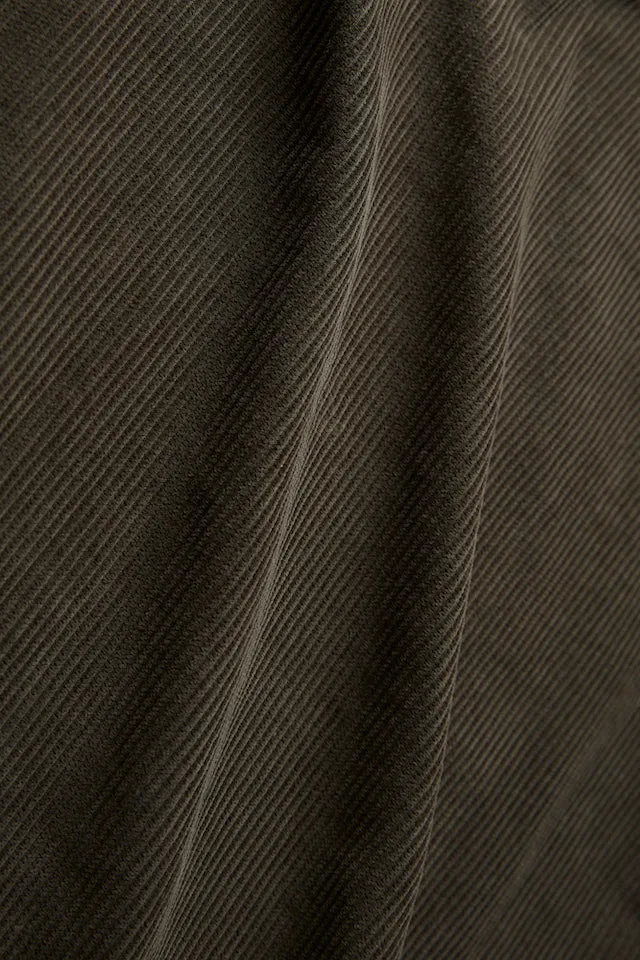 GBKLAAS corduroy trousers in organic cotton with wide leg - Dark Olive (corduroy) Givn Berlin