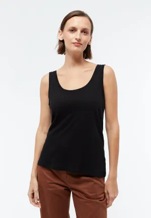 GBMAISIE tank top in cotton/linen mix - Black (Linen) Givn Berlin