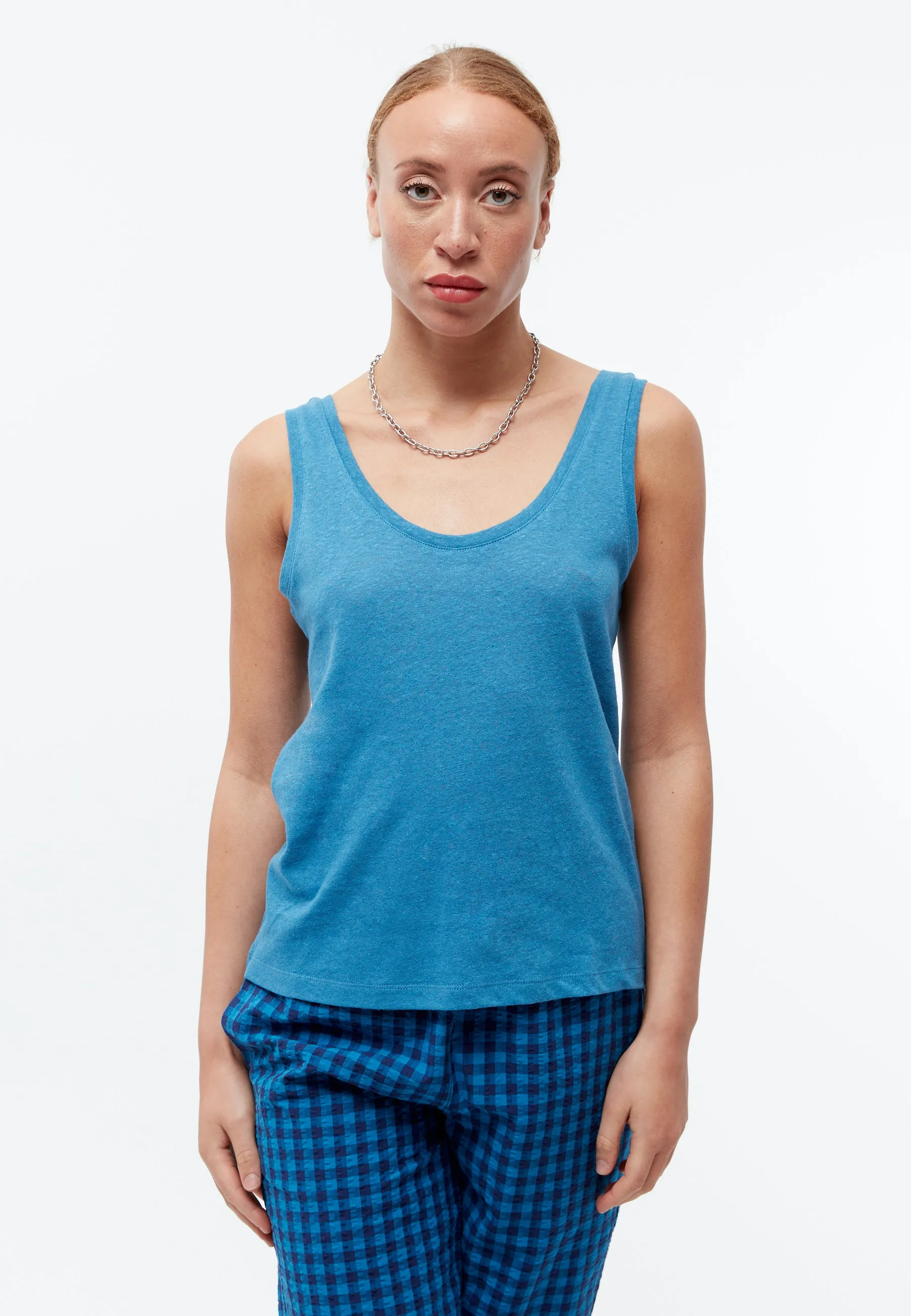 GBMAISIE tank top in cotton/linen mix - Gentle Blue (Linen) Givn Berlin
