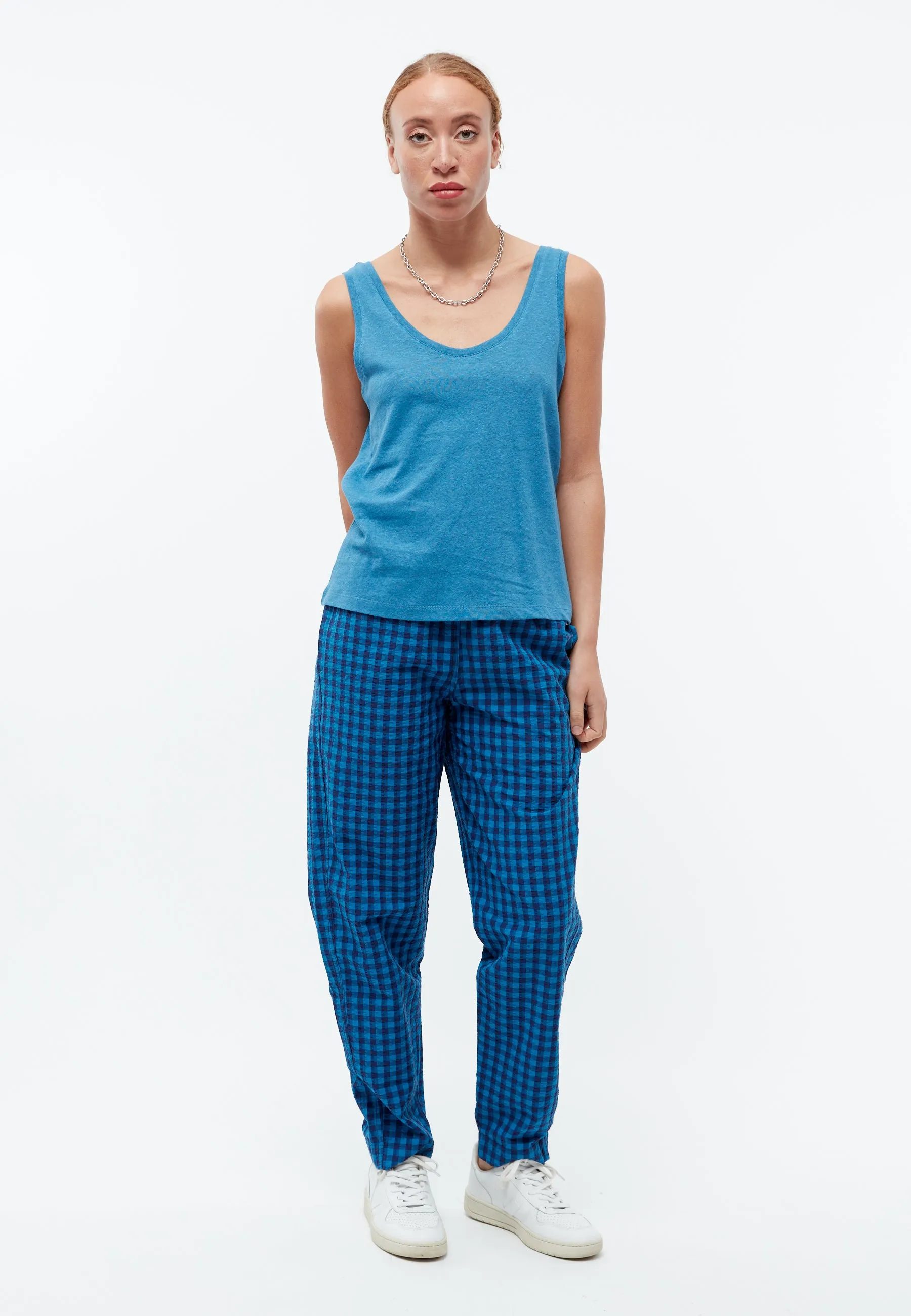 GBMAISIE tank top in cotton/linen mix - Gentle Blue (Linen) Givn Berlin
