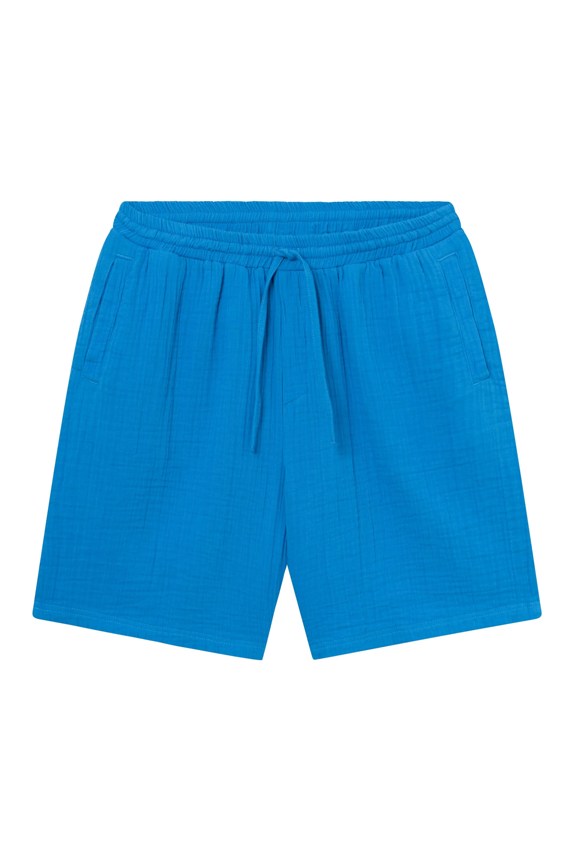 GBPASCAL organic cotton muslin shorts with elastic waistband - French Blue (muslin) Givn Berlin
